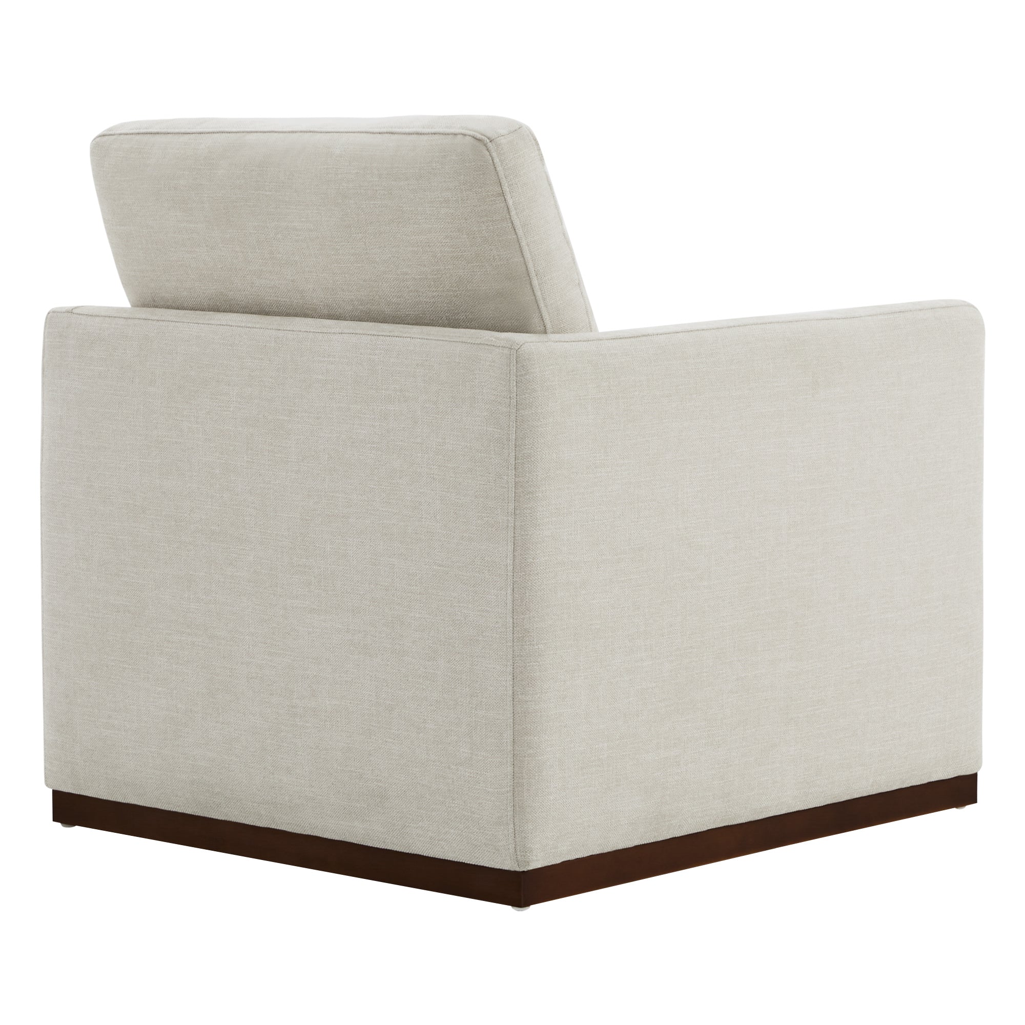 Henry Swivel Accent Chair with Wood Base