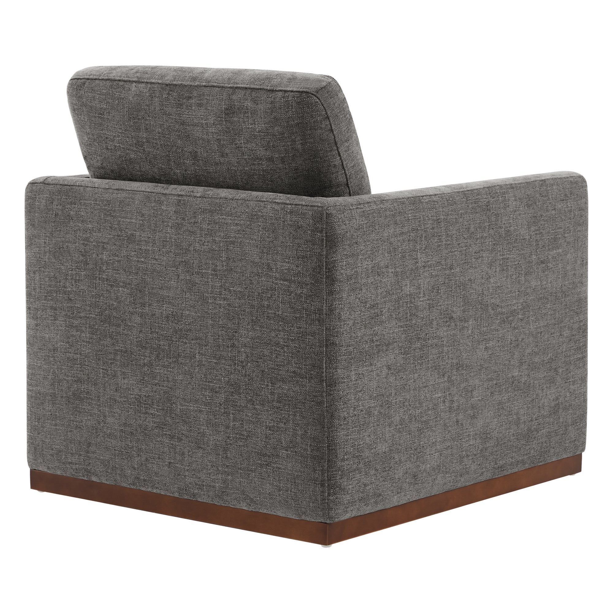 Henry Swivel Accent Chair with Wood Base