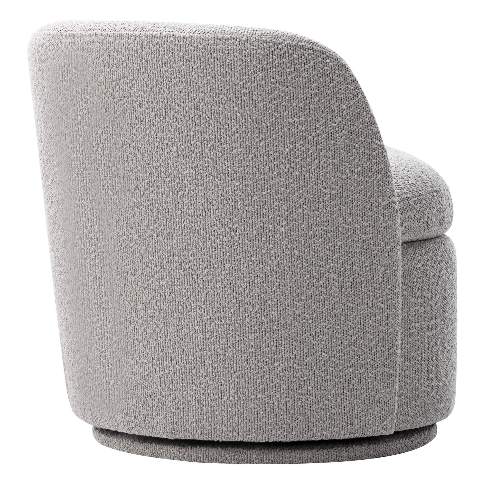 Fauteuil pivotant d'appoint Jolie en bouclé haute performance