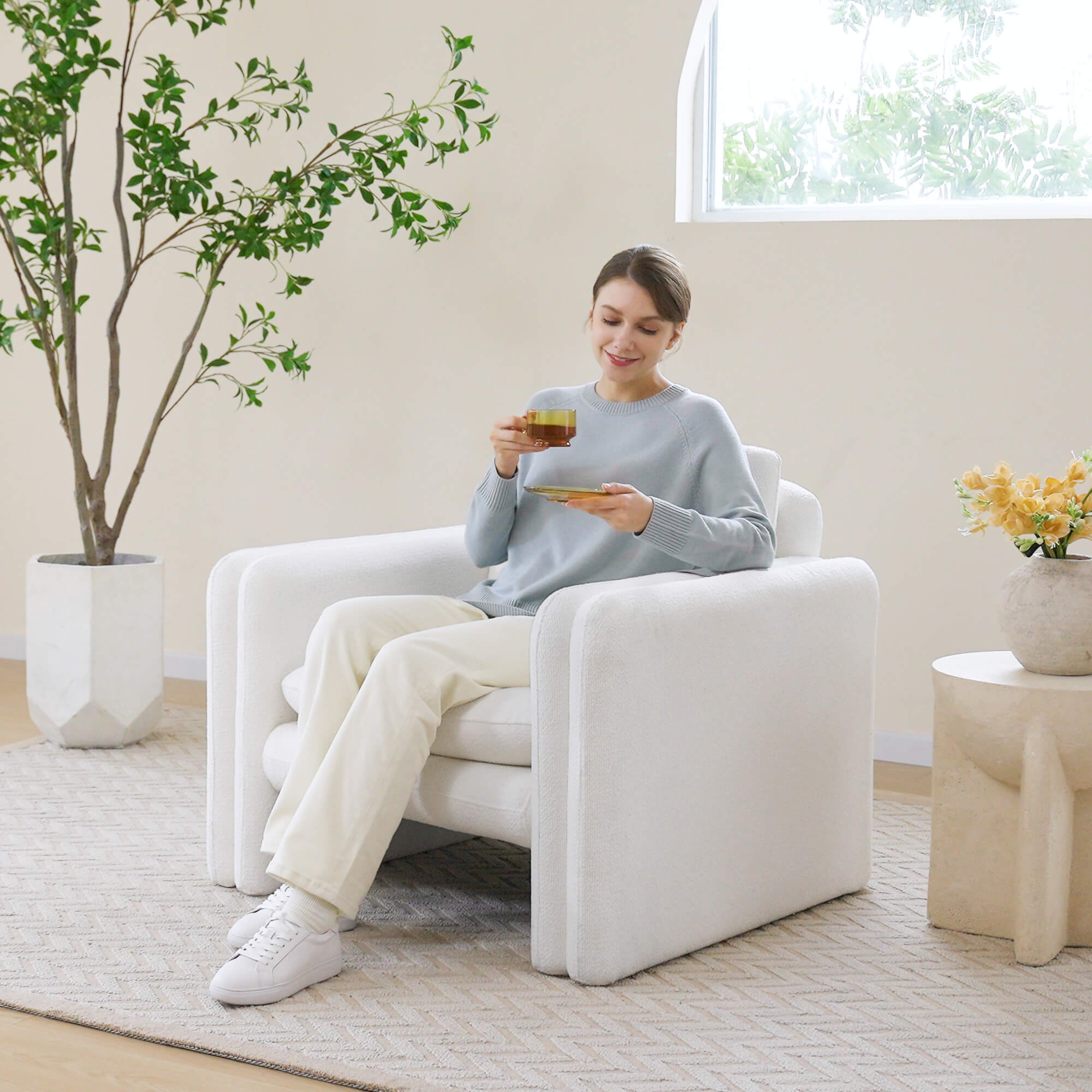 Fauteuil de salon moderne Kallen