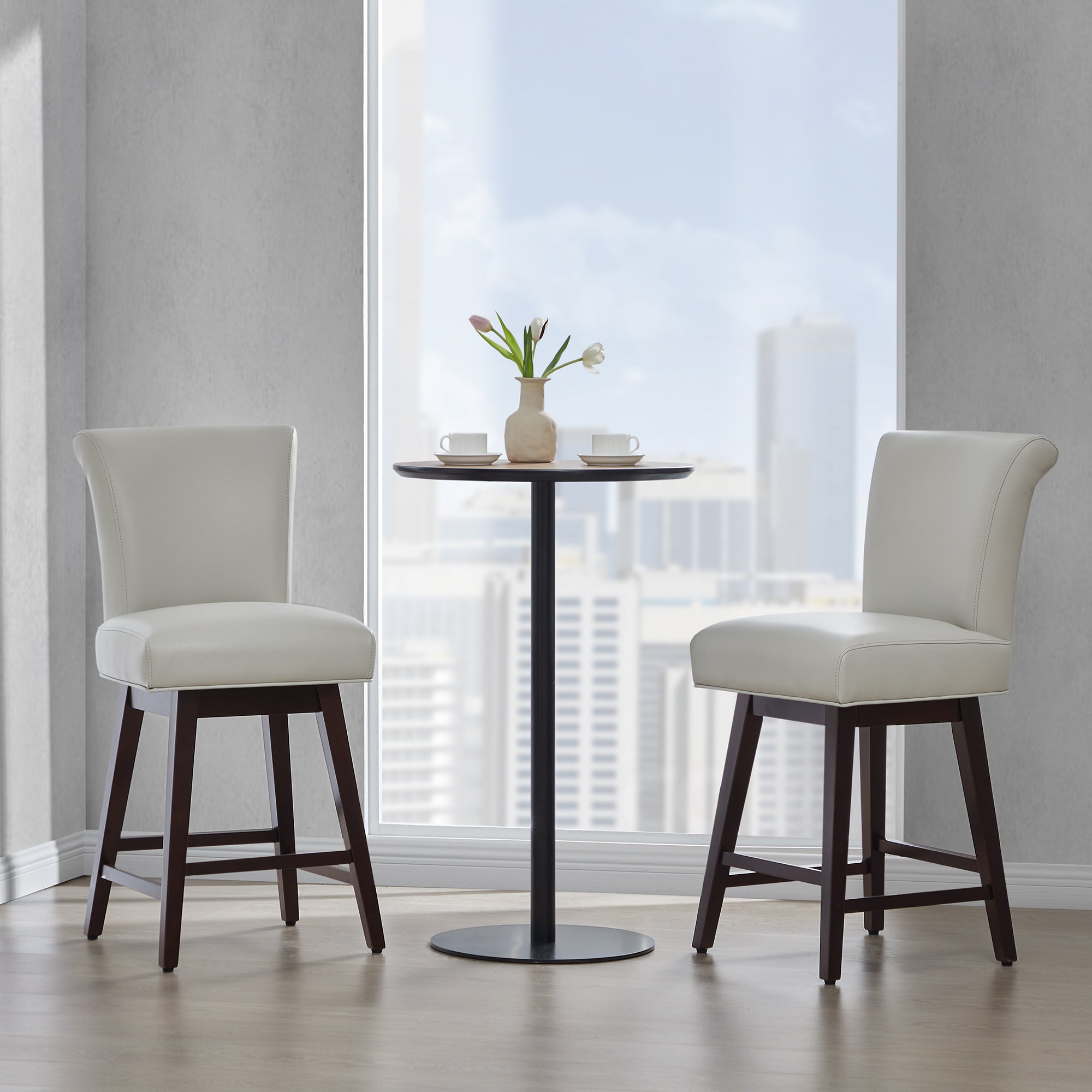 Alina Modern Swivel Bar & Counter Stool
