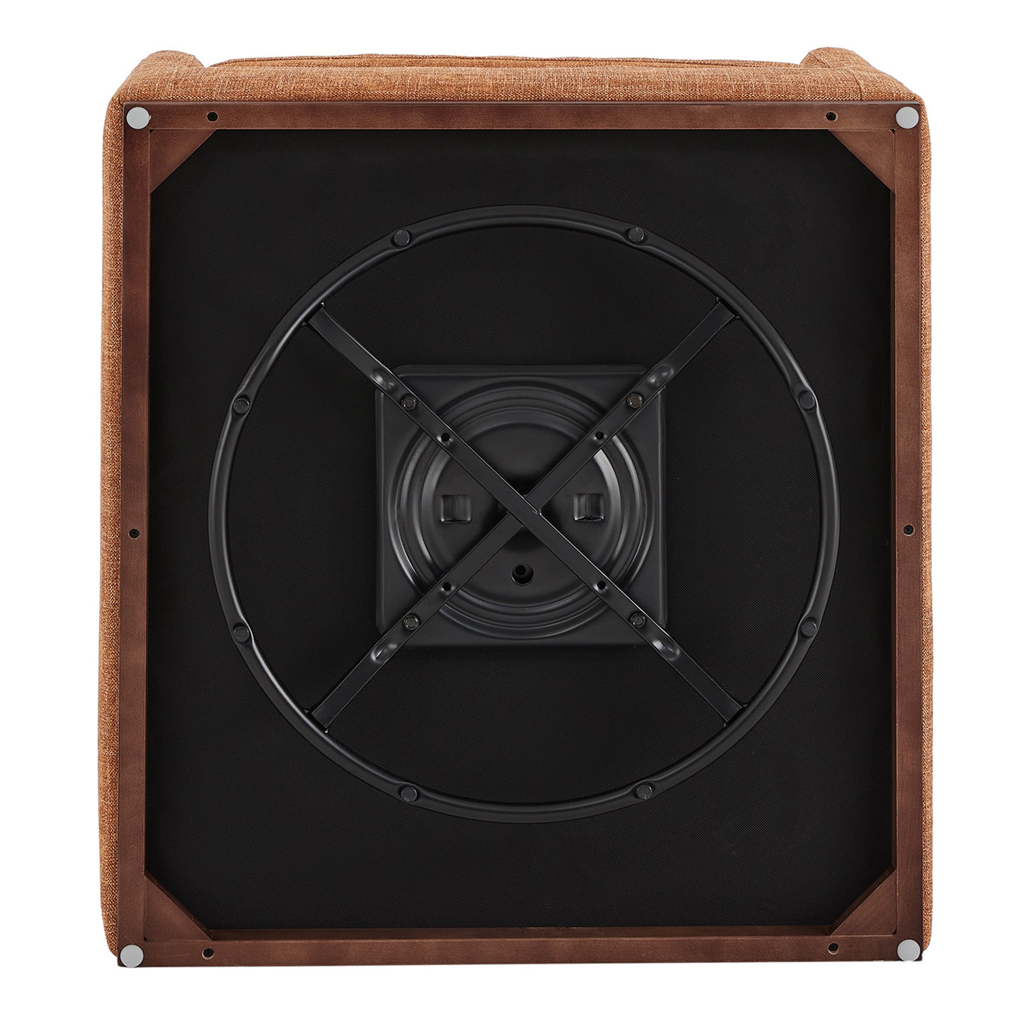 Henry Swivel Accent Chair with Wood Base