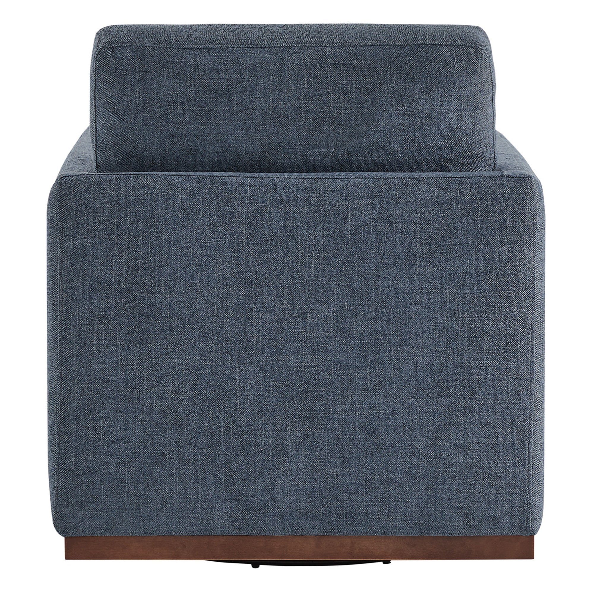 Henry Swivel Accent Chair with Wood Base