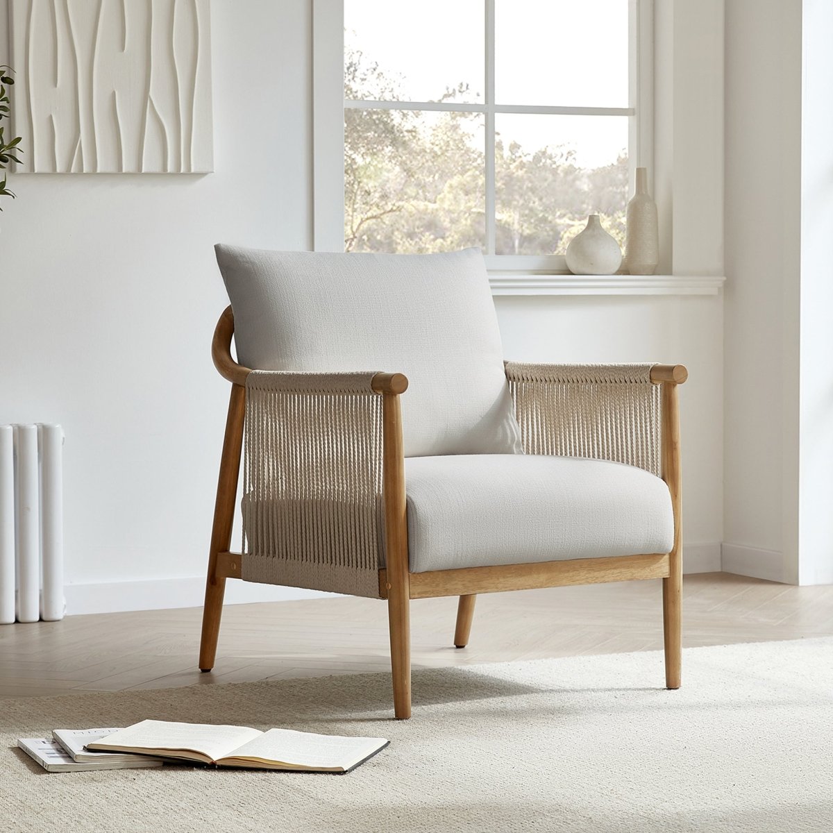 Sienna Modern Rope Accent Chair