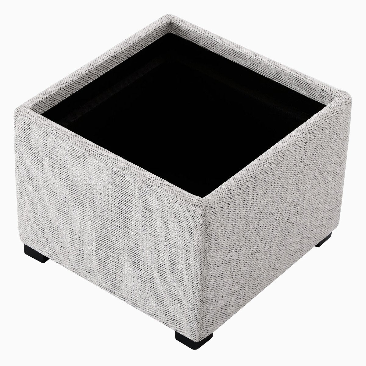 Cube Storage Ottoman - Fabric & Leather