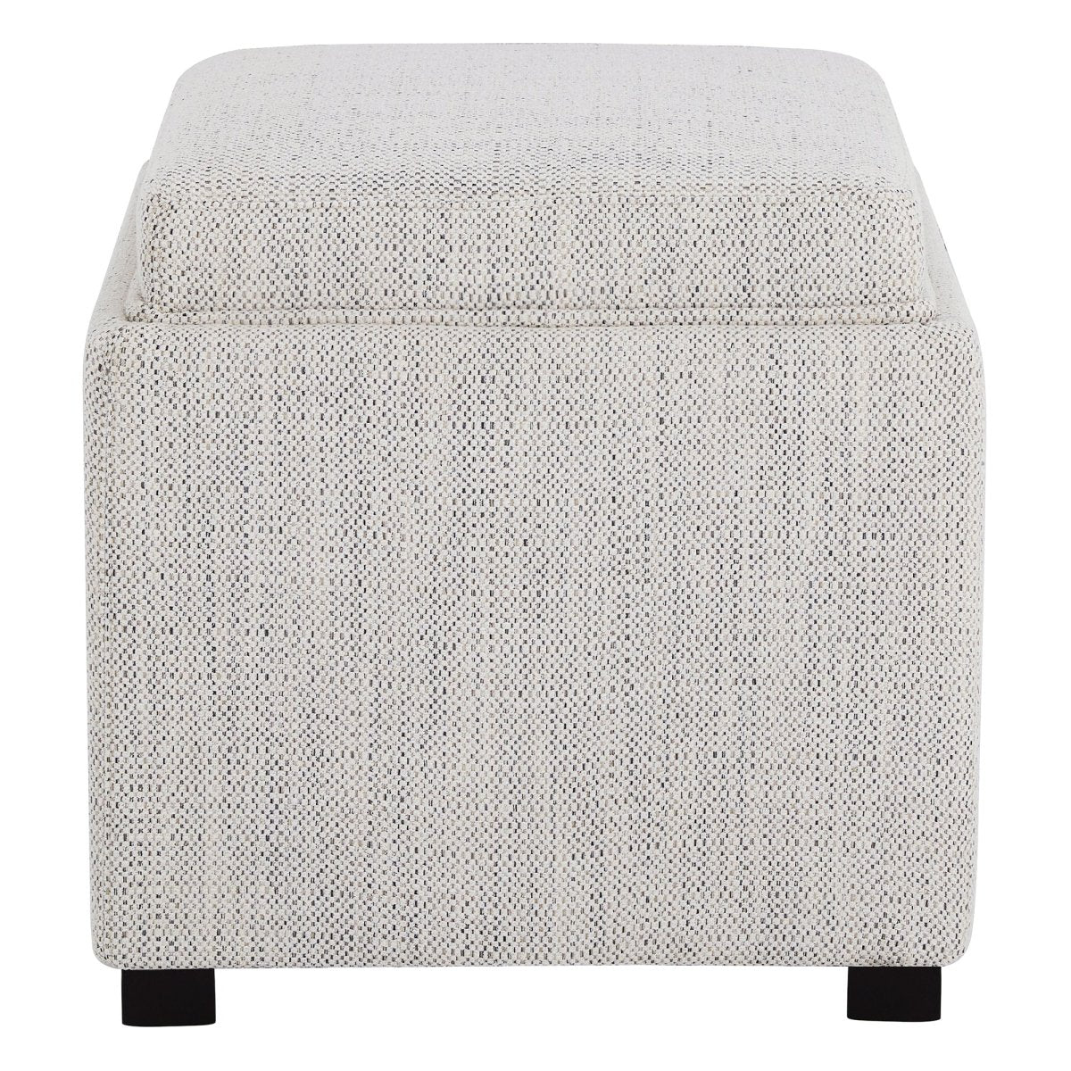 Cube Storage Ottoman - Fabric & Leather