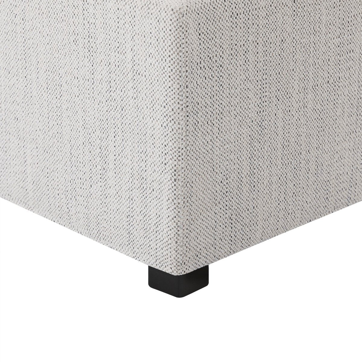 Cube Storage Ottoman - Fabric & Leather