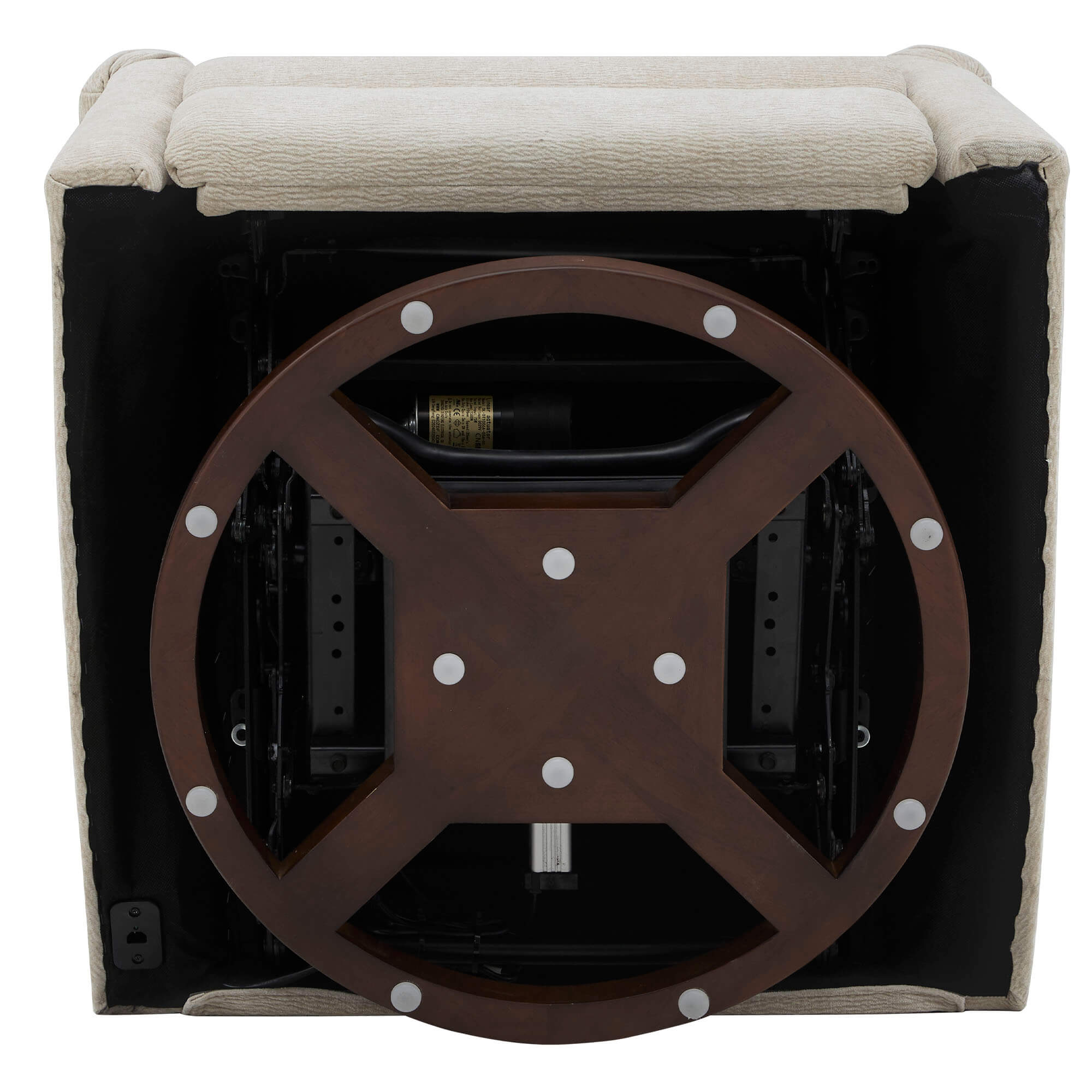 Aurora Power Swivel Nursery Glider Recliner