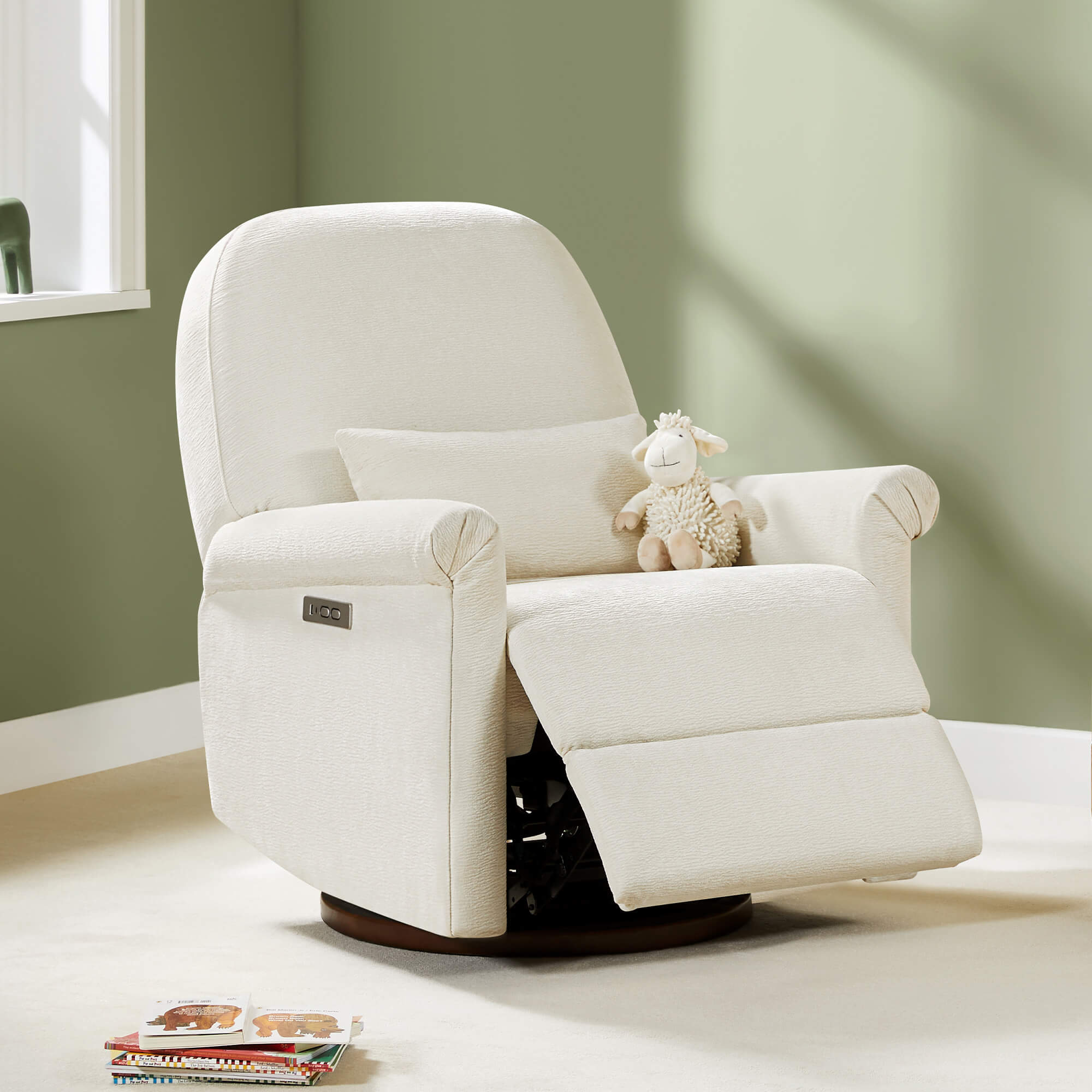 Aurora Power Swivel Nursery Glider Recliner