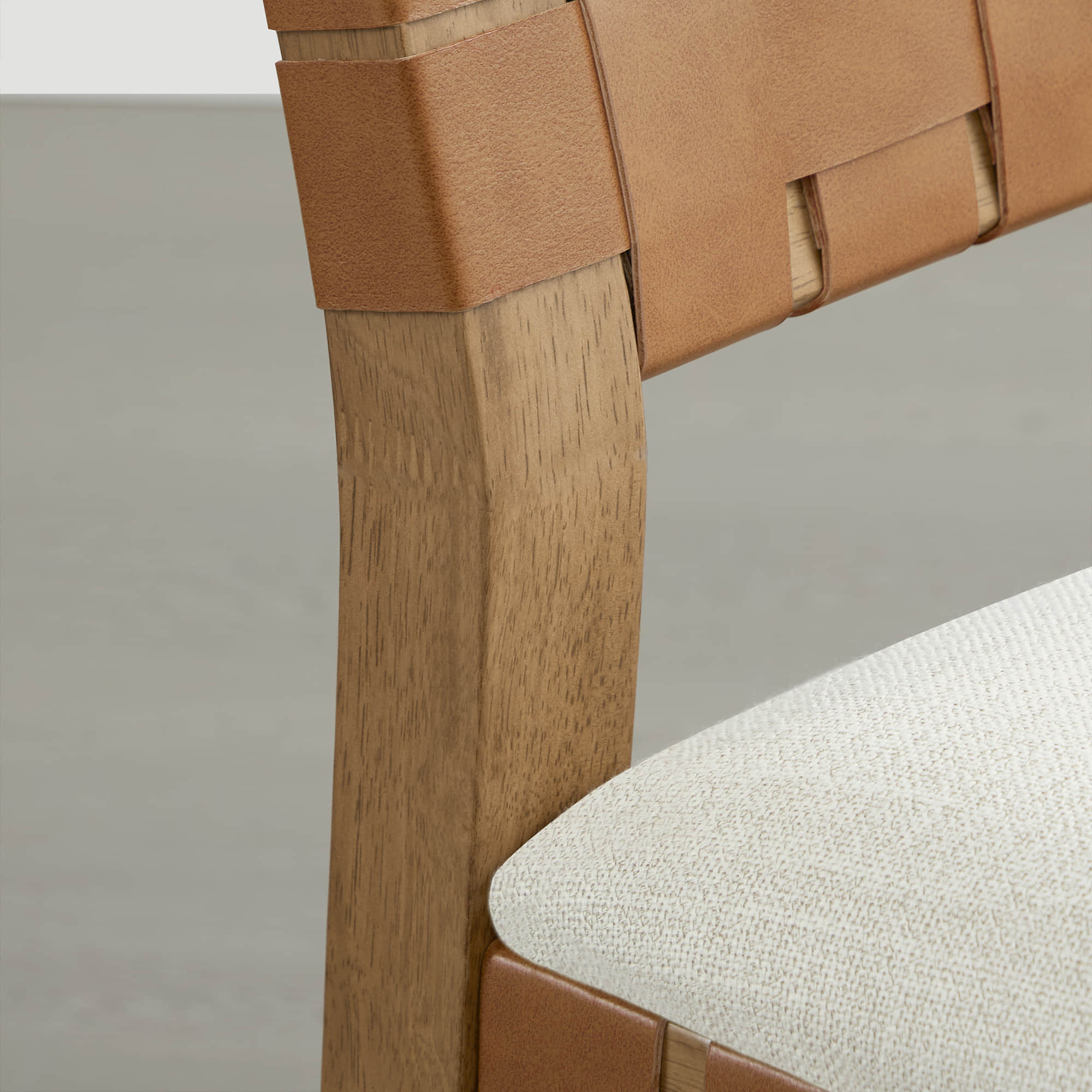 Aries Mid-century Modern Handwoven Counter Stool