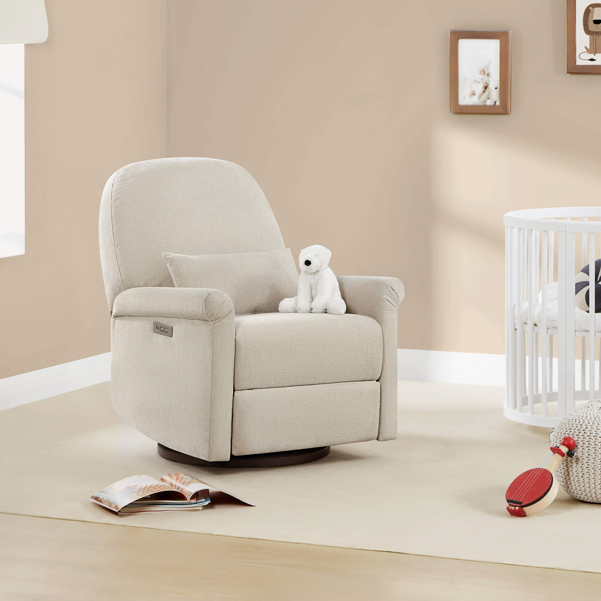Aurora Power Swivel Nursery Glider Recliner