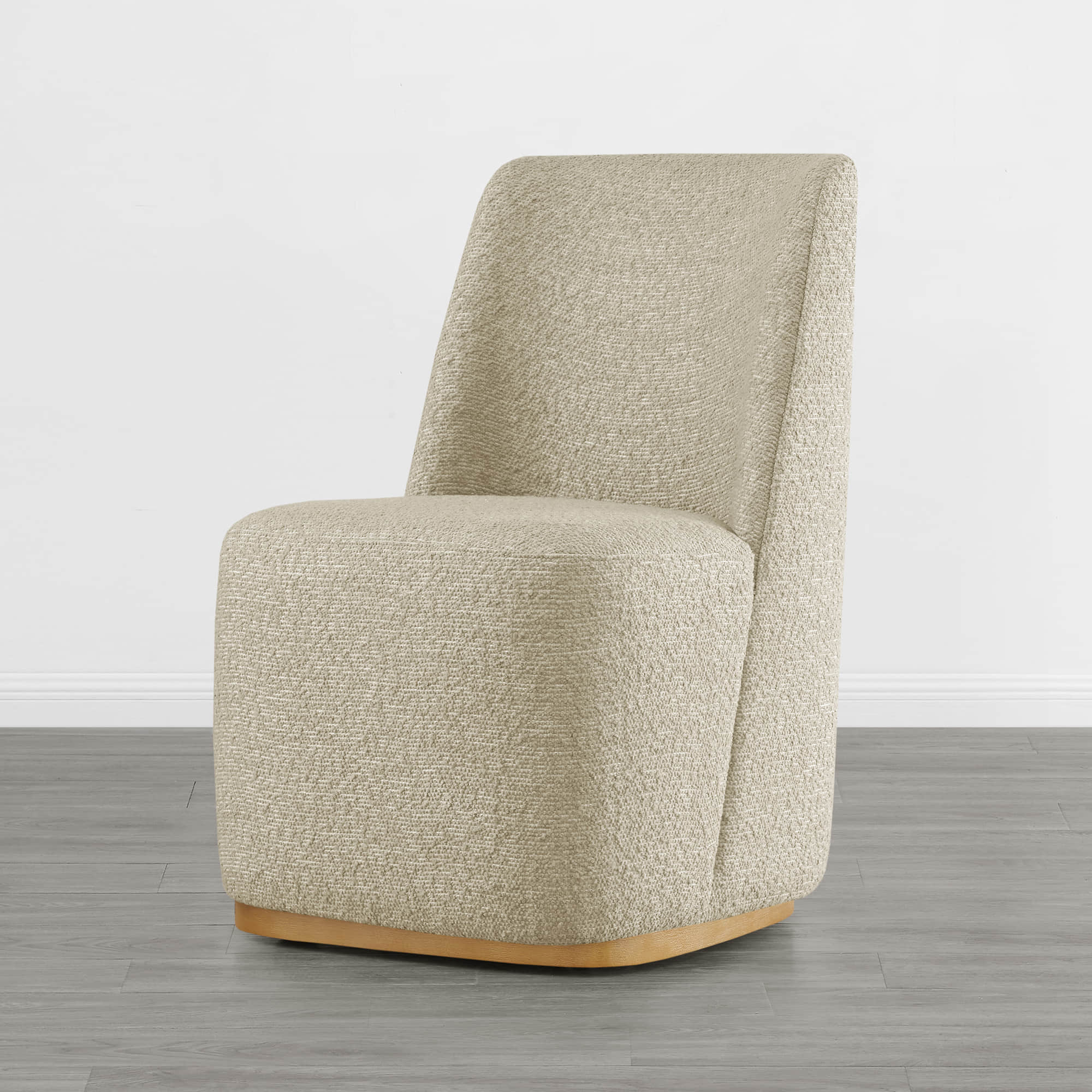 Lilibet Wingback Rolling Dining Chair With Casters