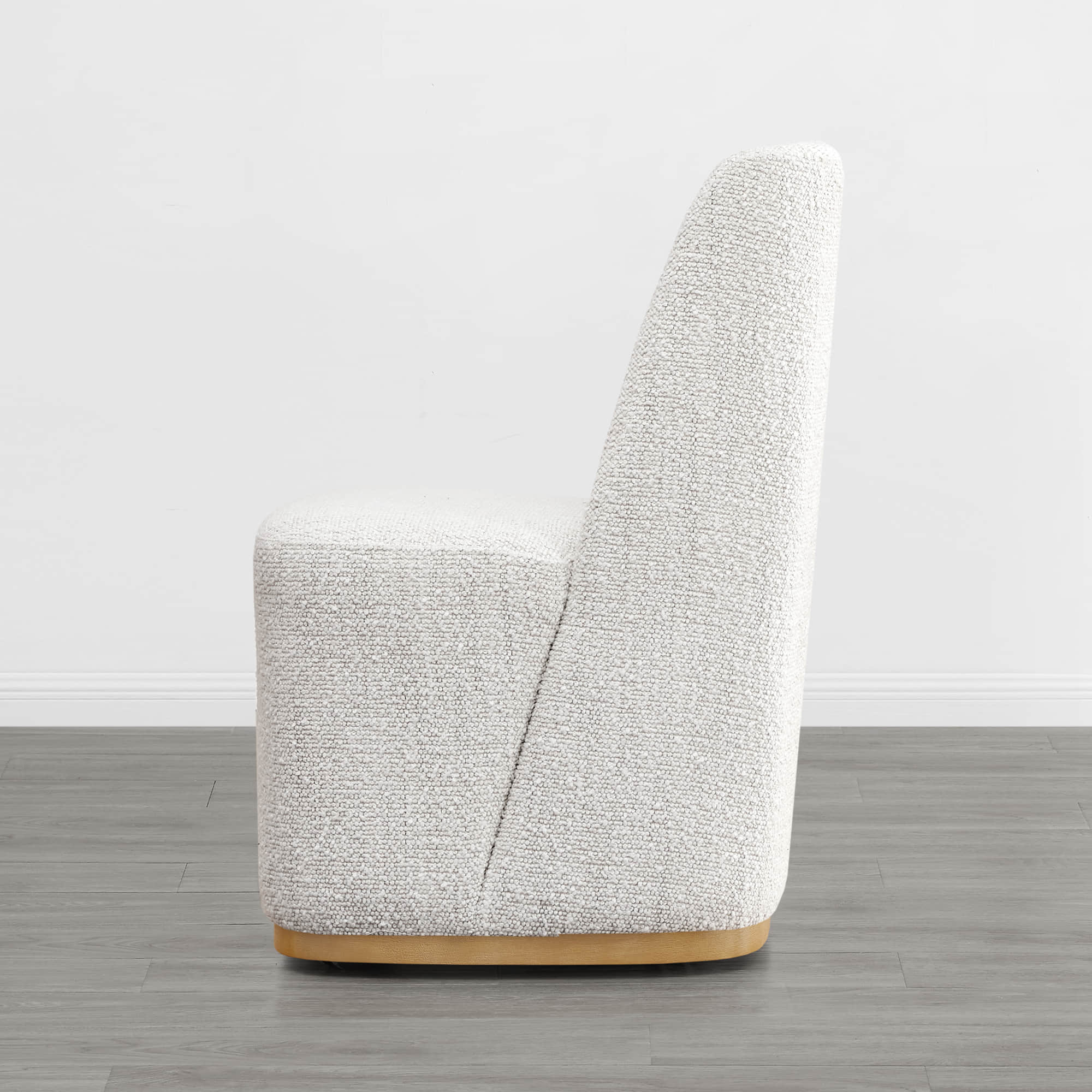 Lilibet Wingback Rolling Dining Chair With Casters