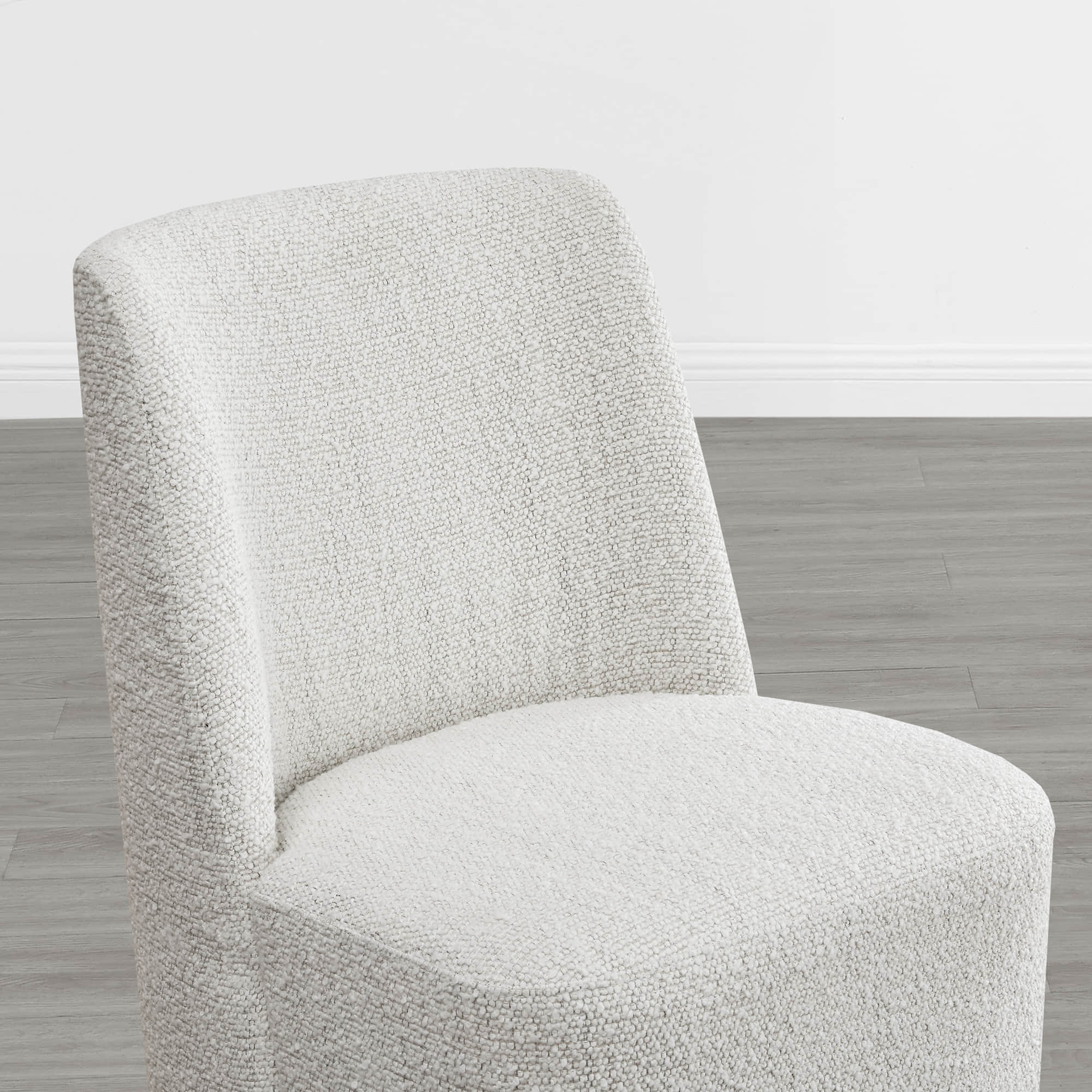 Lilibet Wingback Rolling Dining Chair With Casters