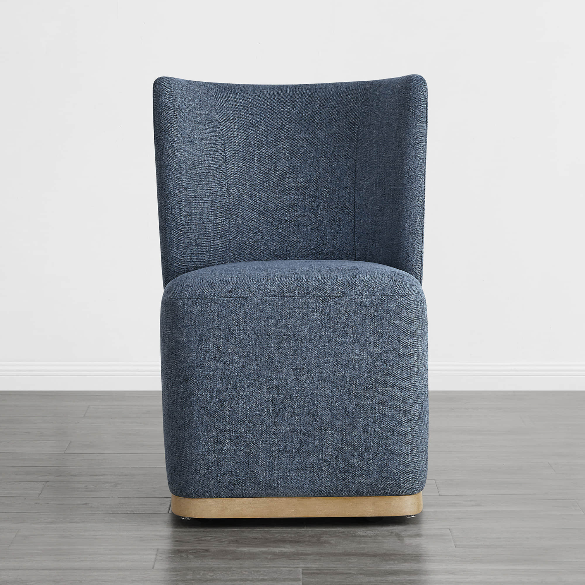 Lilibet Wingback Rolling Dining Chair With Casters