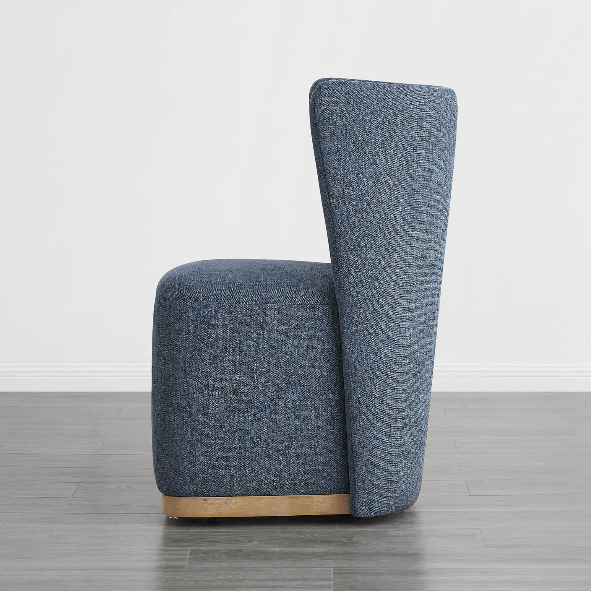 Lilibet Wingback Rolling Dining Chair With Casters