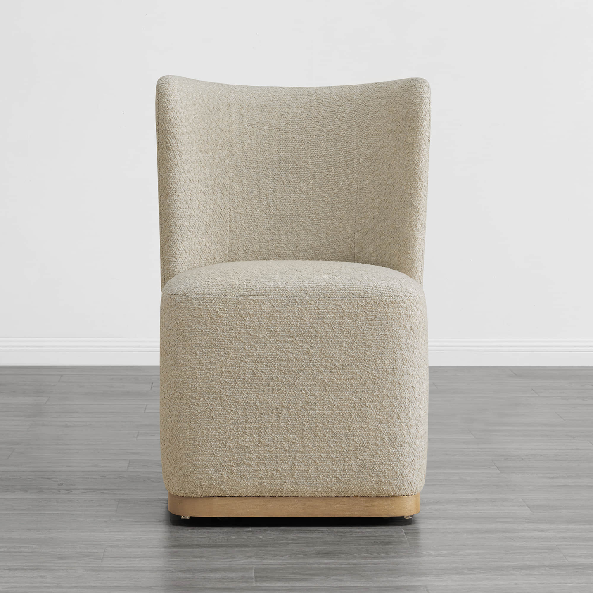 Lilibet Wingback Rolling Dining Chair With Casters