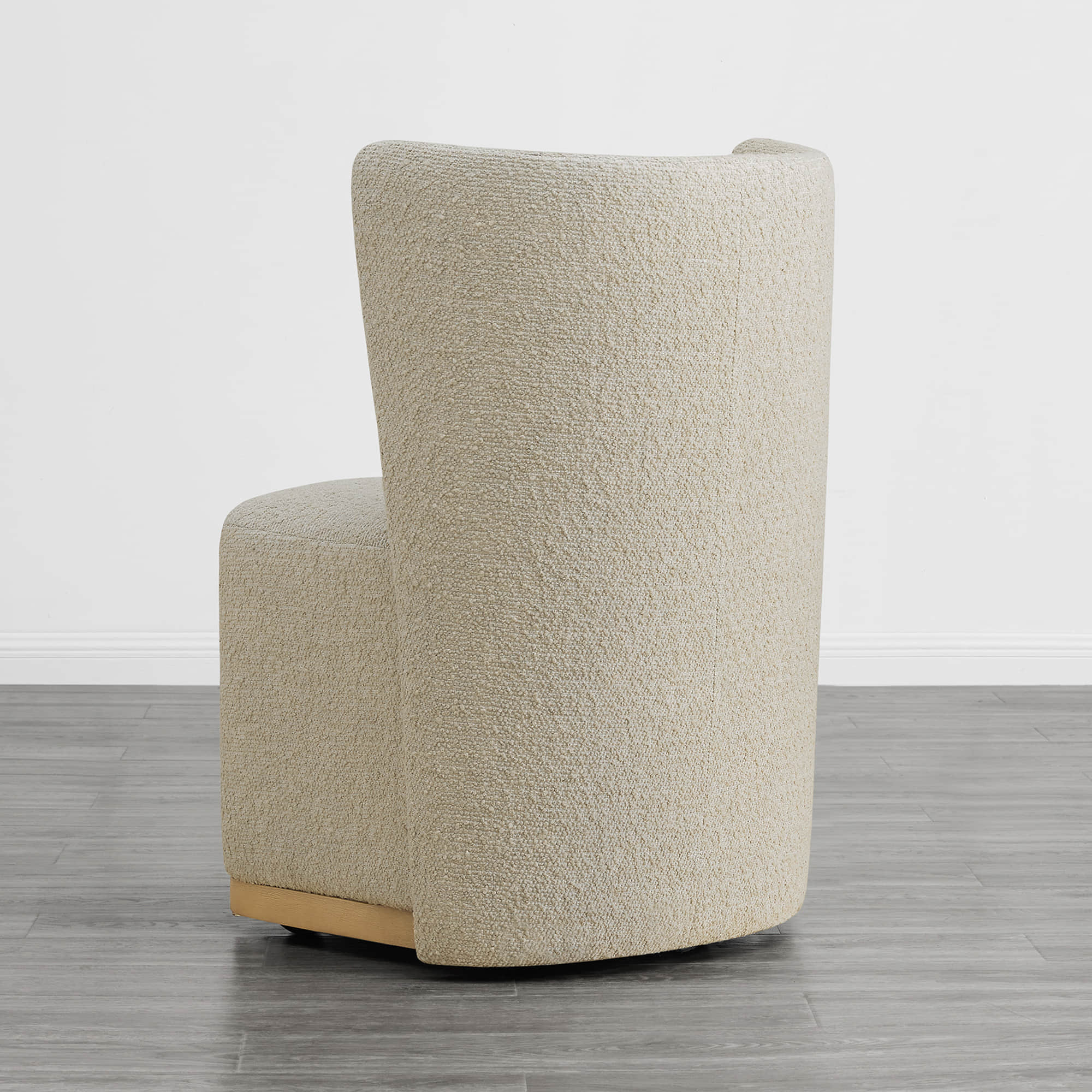 Lilibet Wingback Rolling Dining Chair With Casters