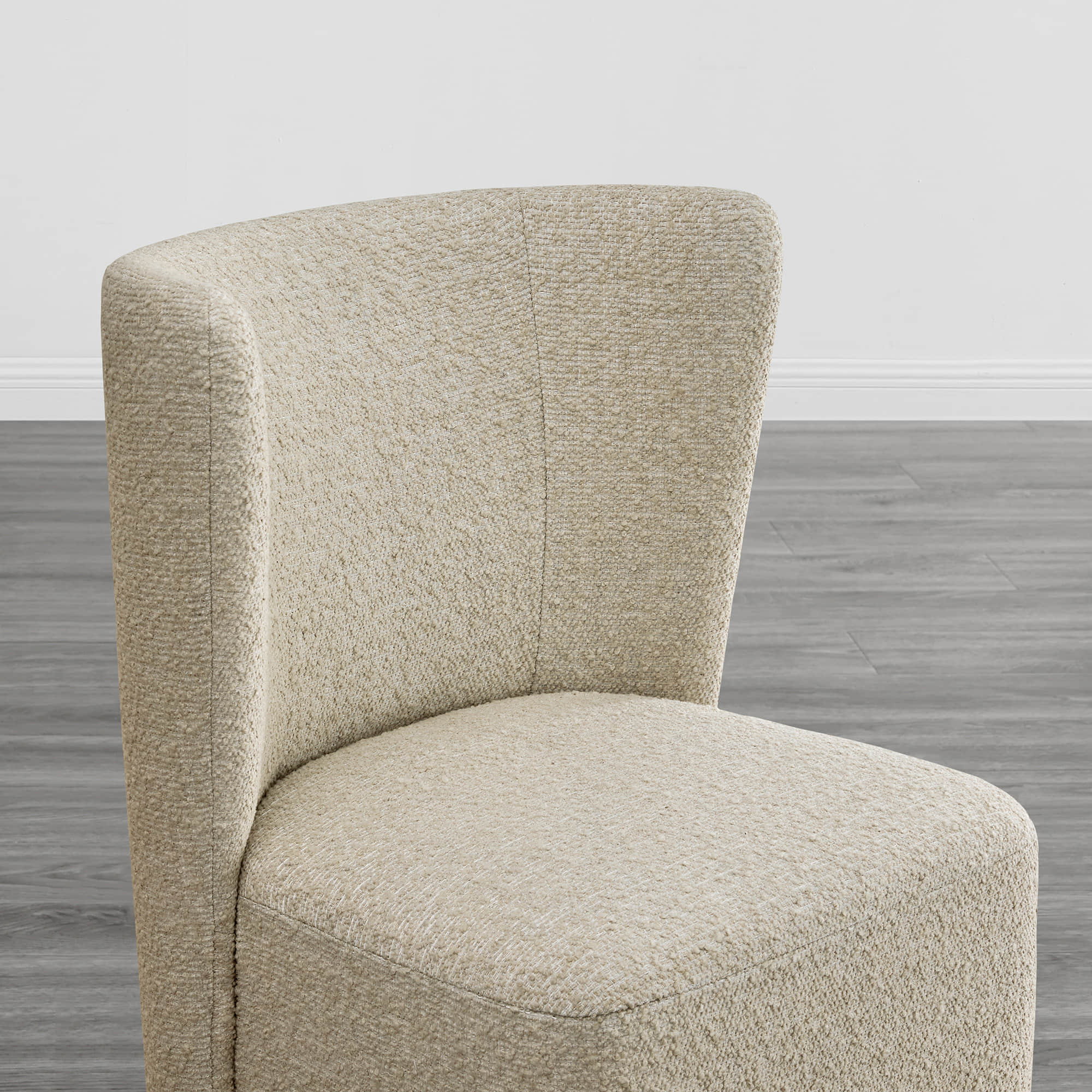 Lilibet Wingback Rolling Dining Chair With Casters