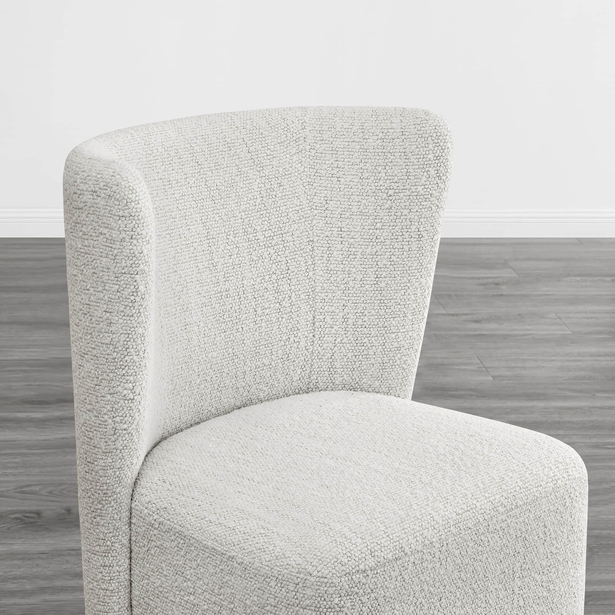 Lilibet Wingback Rolling Dining Chair With Casters