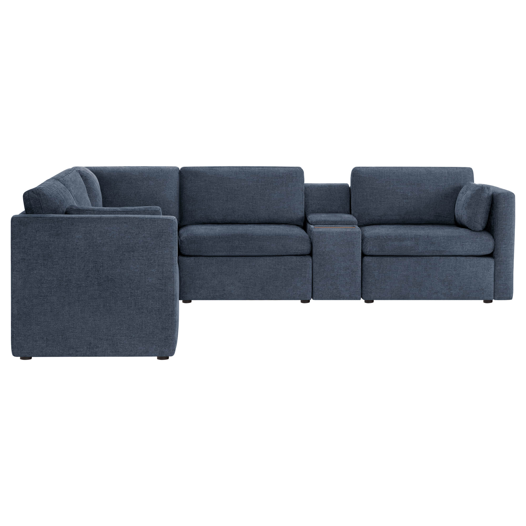 Delaney 5-Seat V Shaped Modular Sofa Chaise