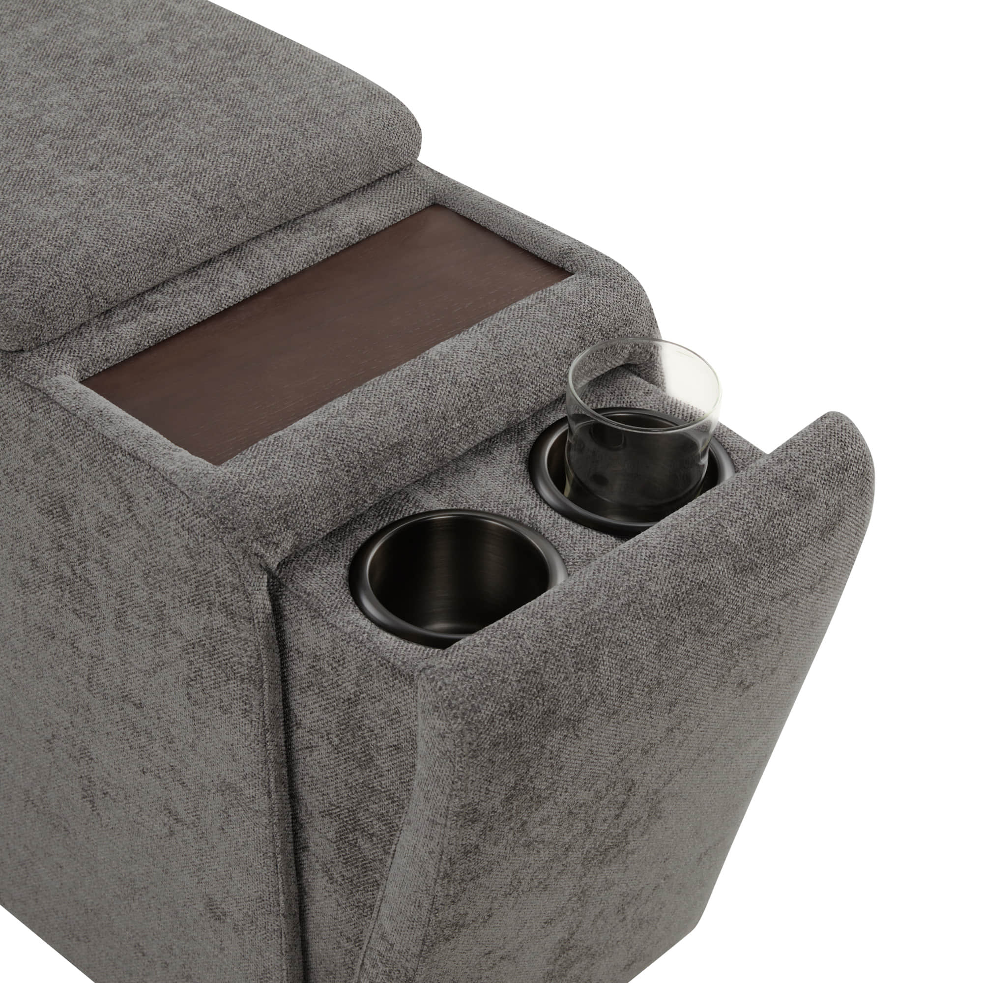 Delaney 5-Seat Modular Sofa Chaise with Storage Ottomans