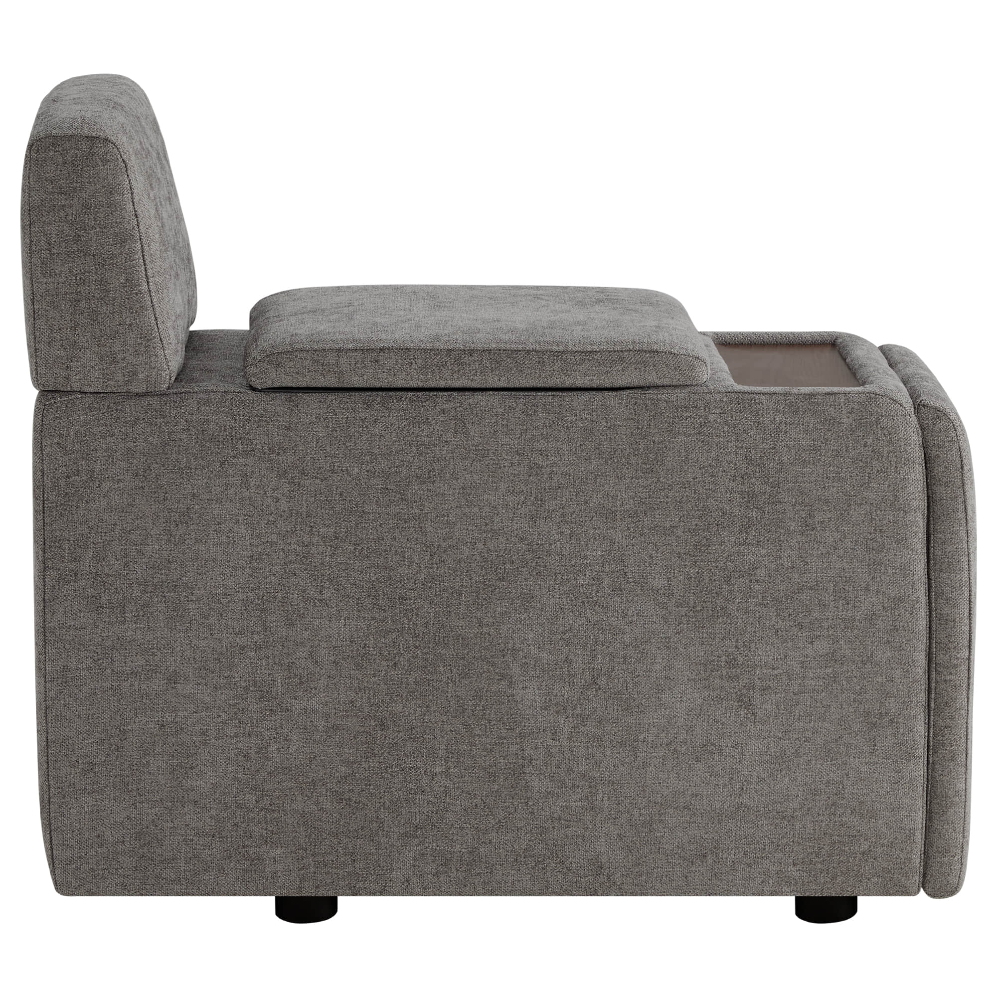 Delaney 5-Seat Modular Sofa Chaise with Storage Ottomans