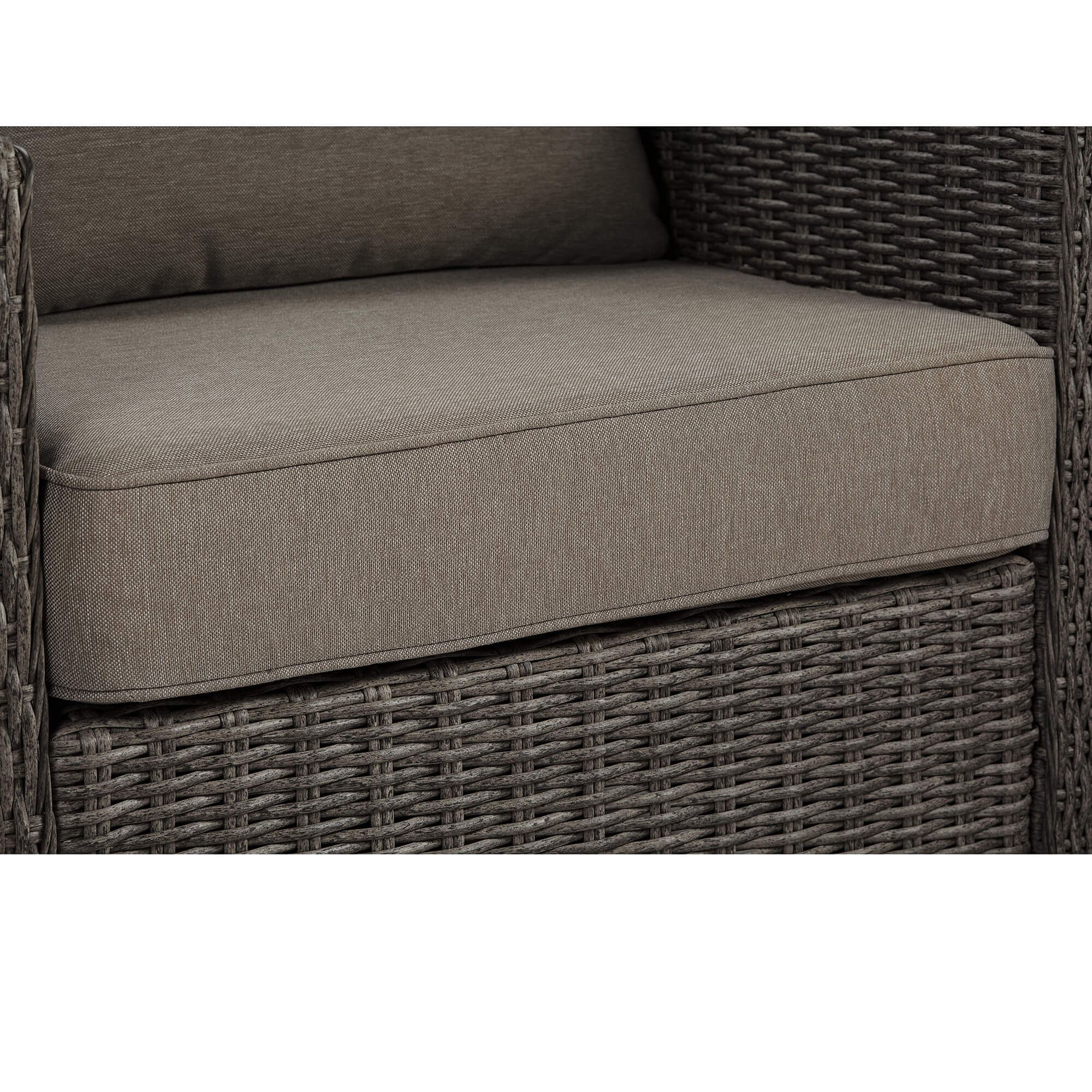 Elara Rattan Outdoor Rocking Swivel Accent Chair