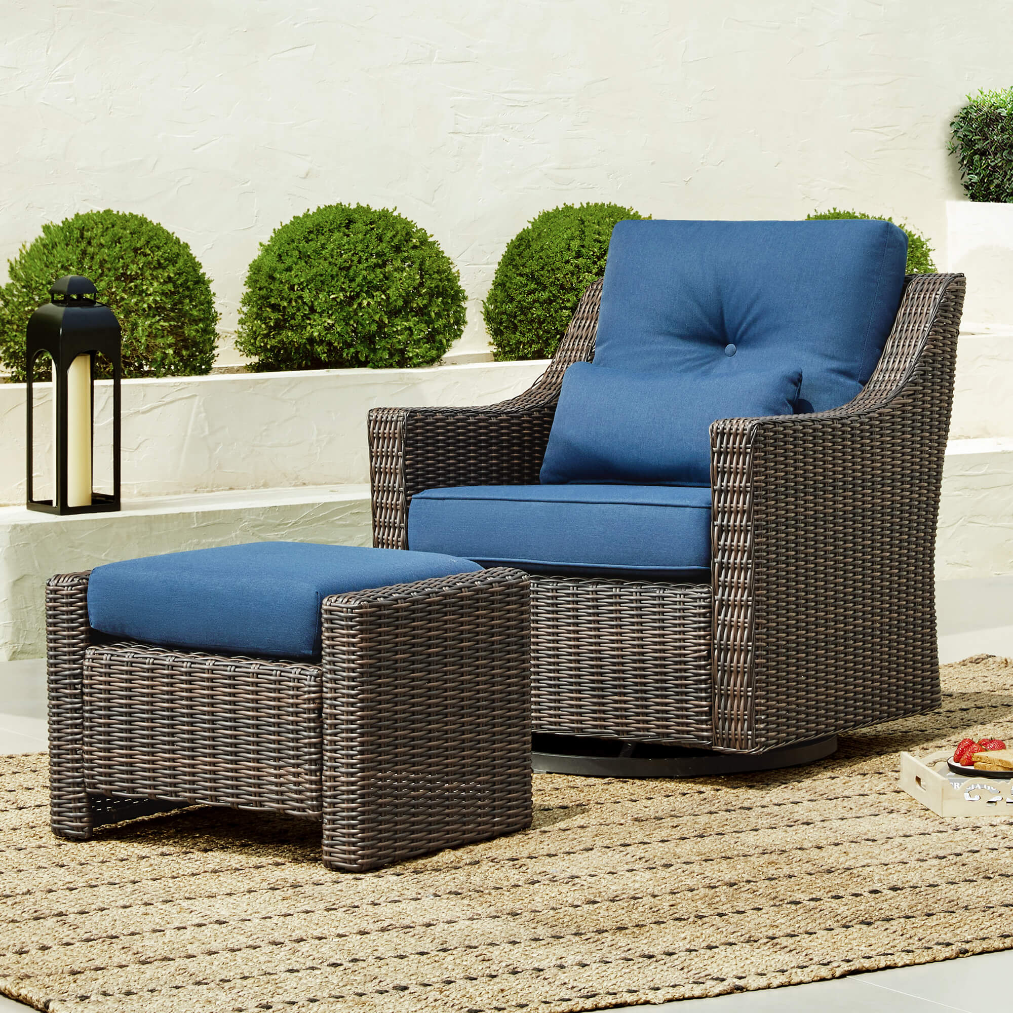 Elara Rattan Outdoor 5-Piece Patio Set