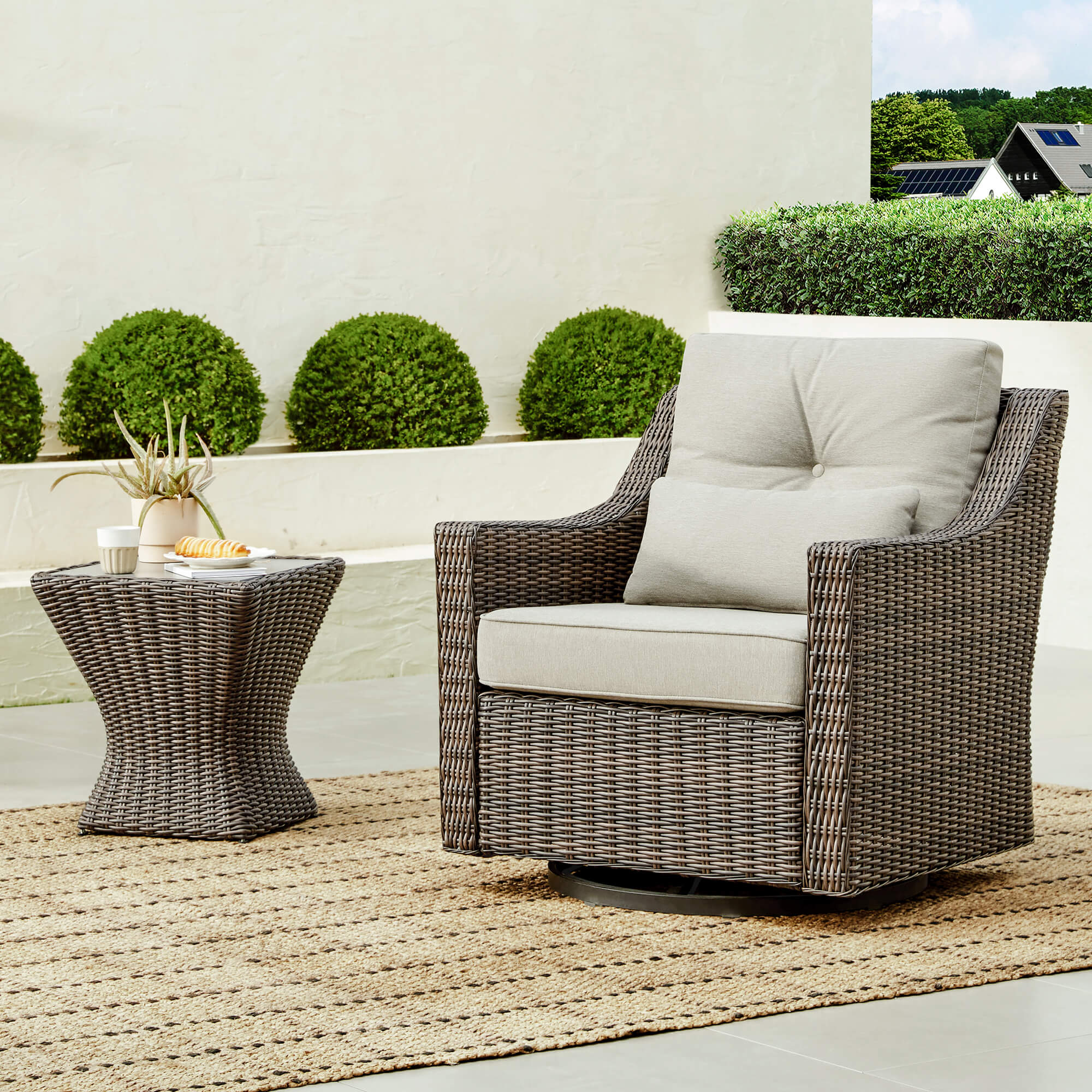 Elara Rattan Outdoor 5-Piece Patio Set