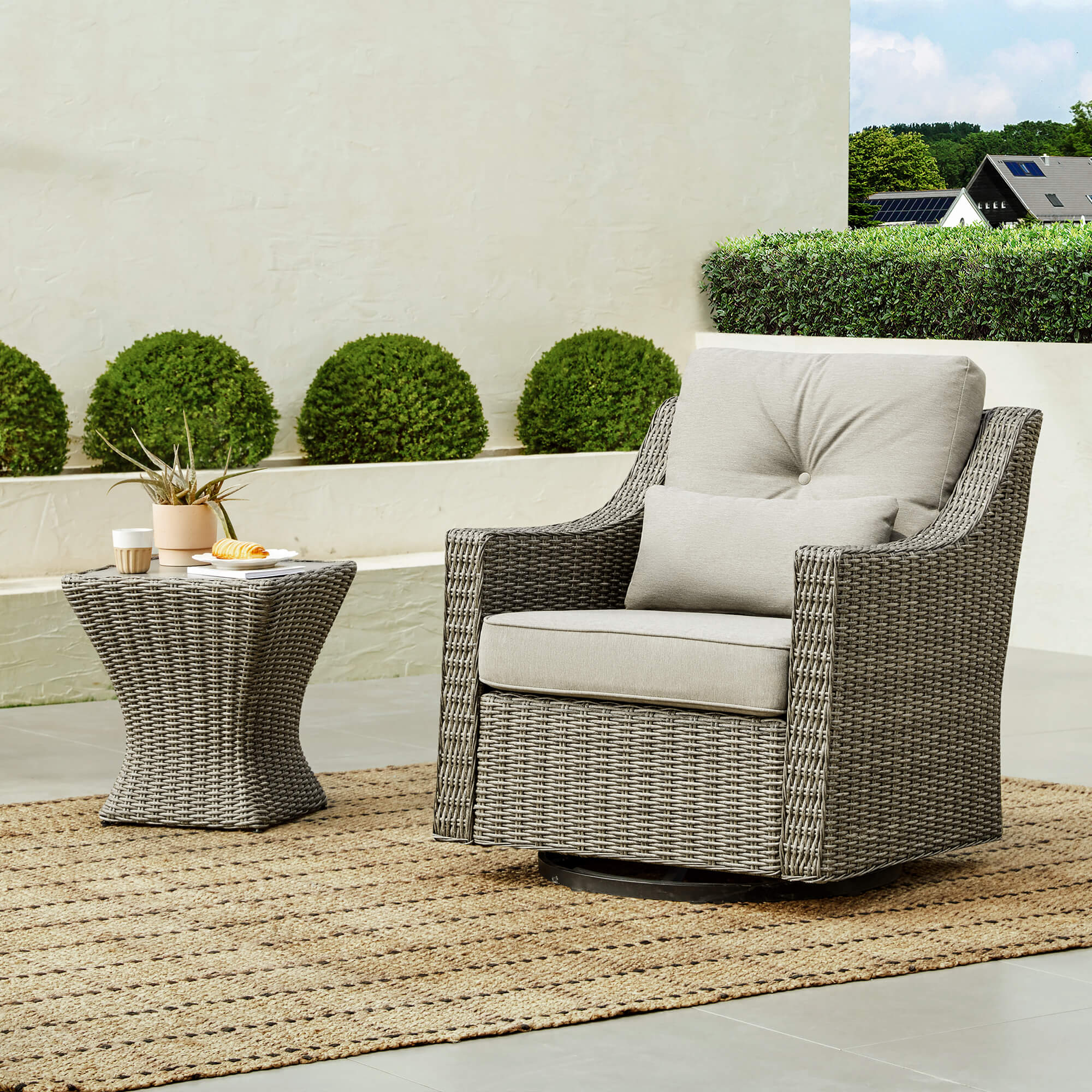 Elara Rattan Outdoor 5-Piece Patio Set