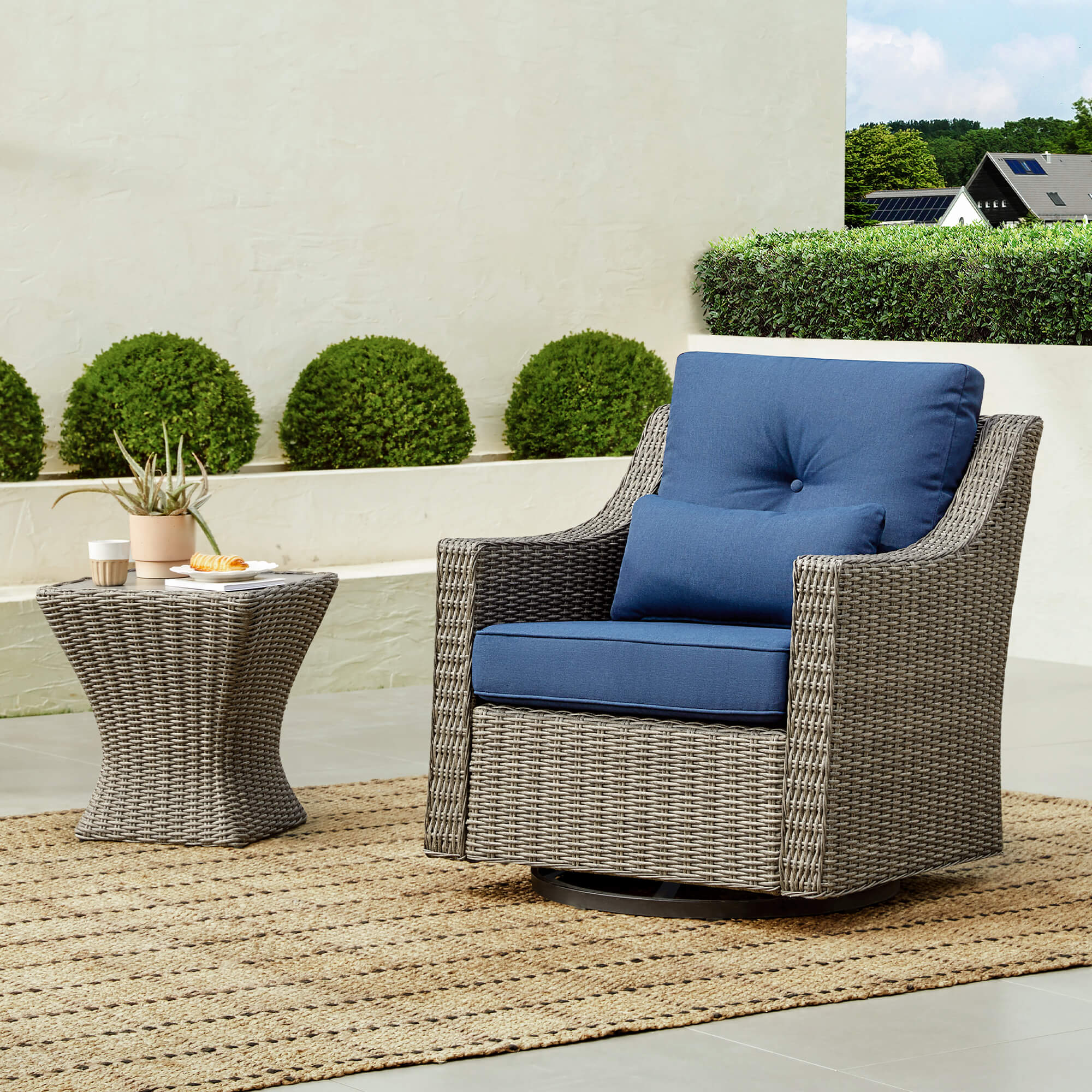 Elara Rattan Outdoor Bistro Set