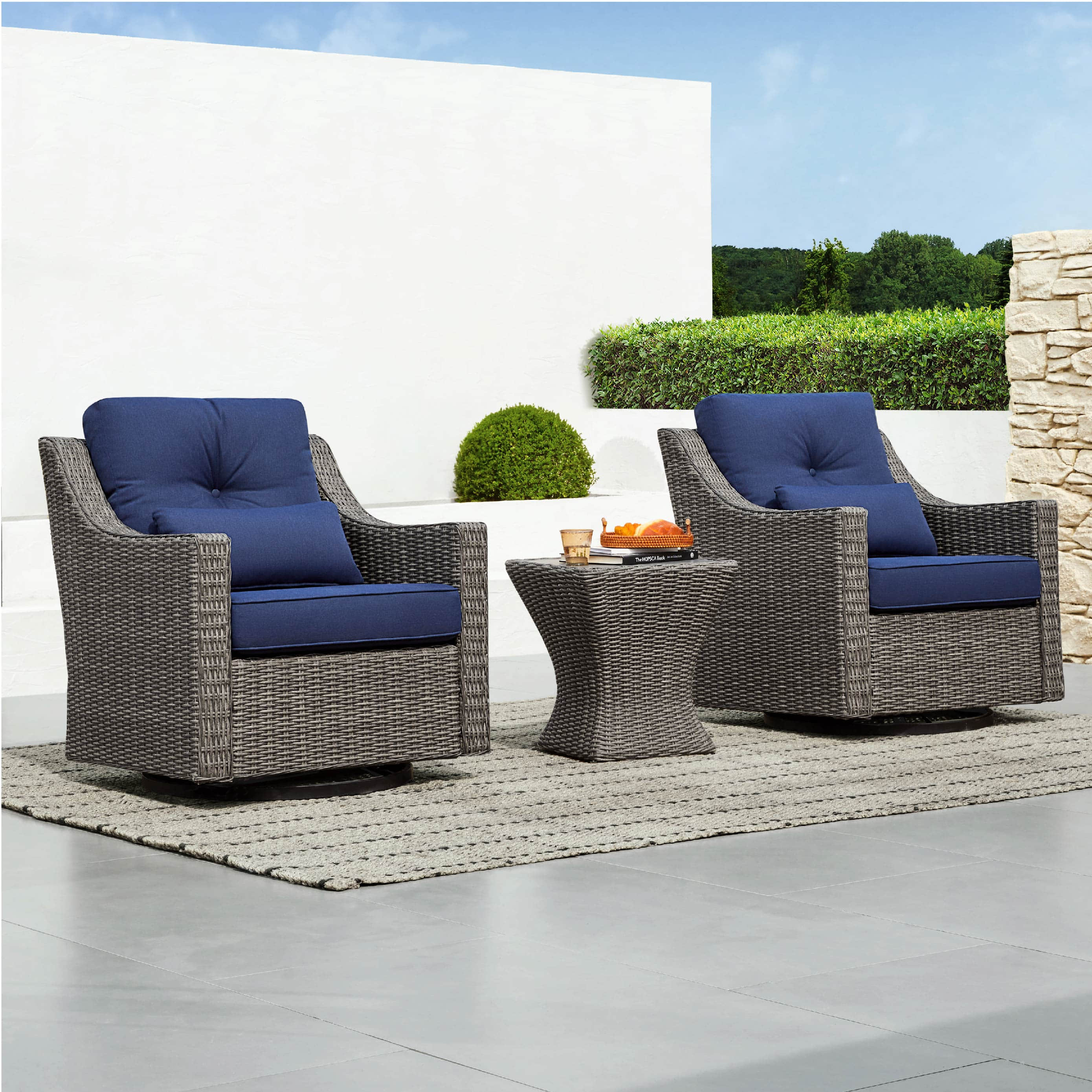 Elara Rattan Outdoor Side Table