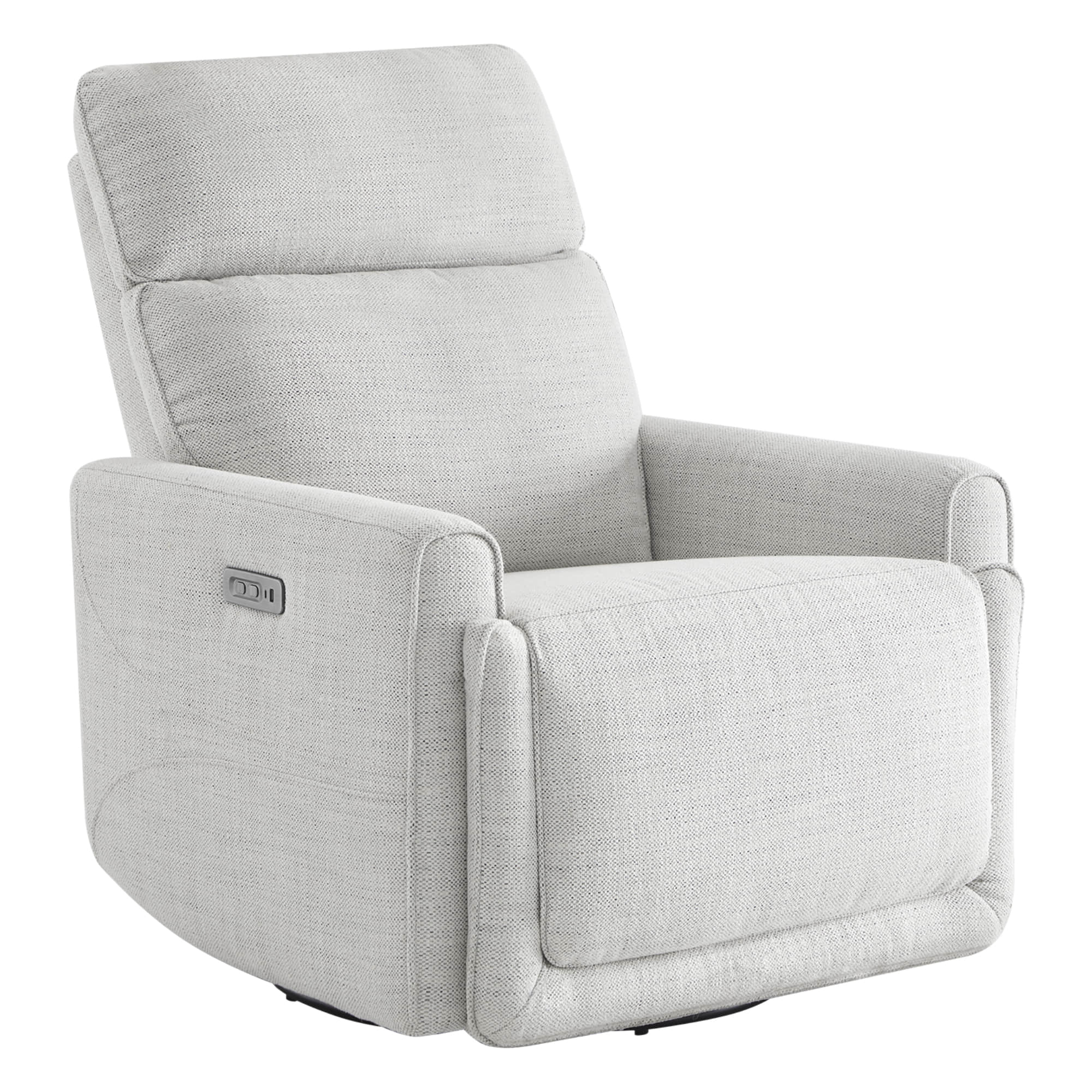 Elysian Power Swivel Nursery Glider Recliner with Adjustable Headrest