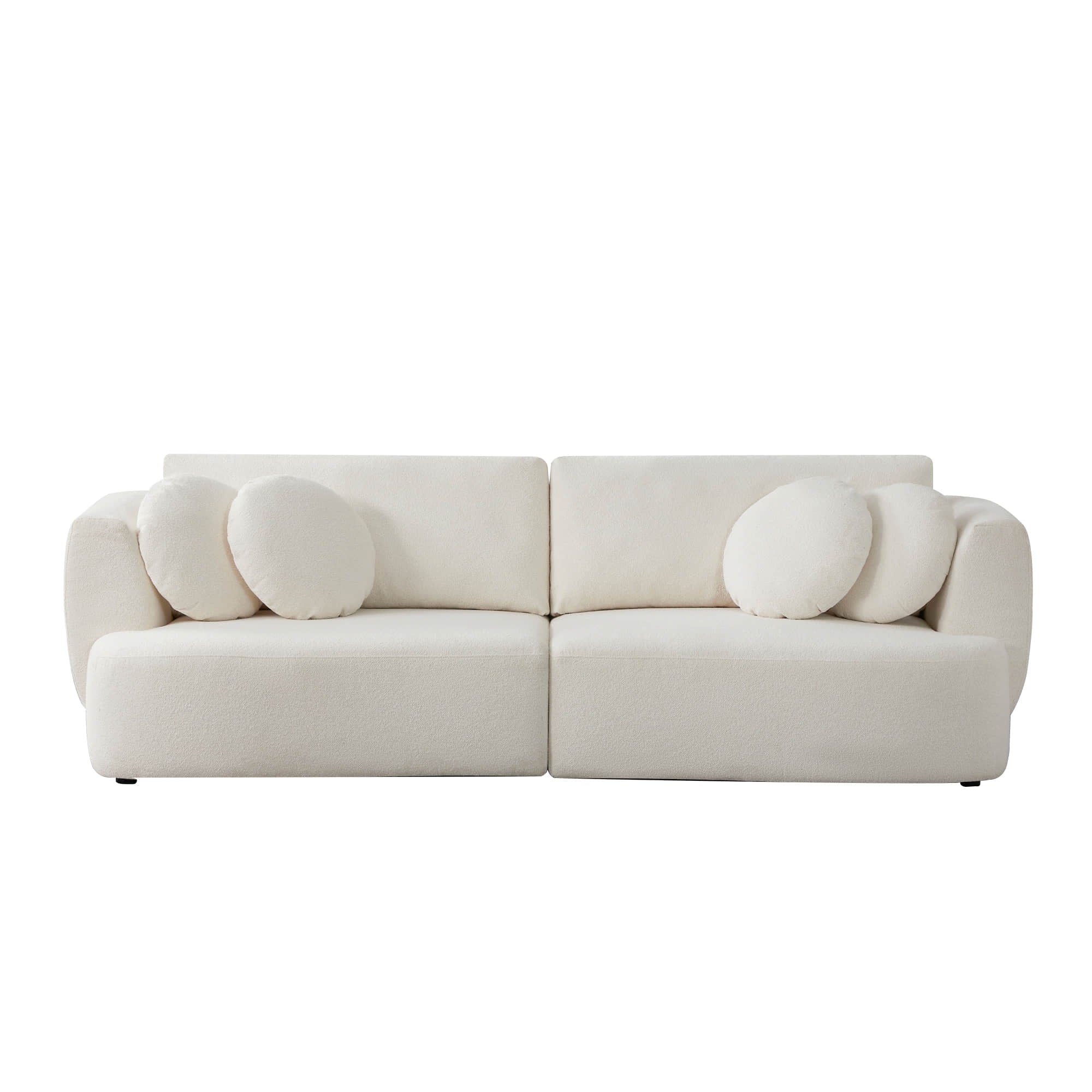 Grace 2-Seat Modular Curved Sofa – Generously Sized Design