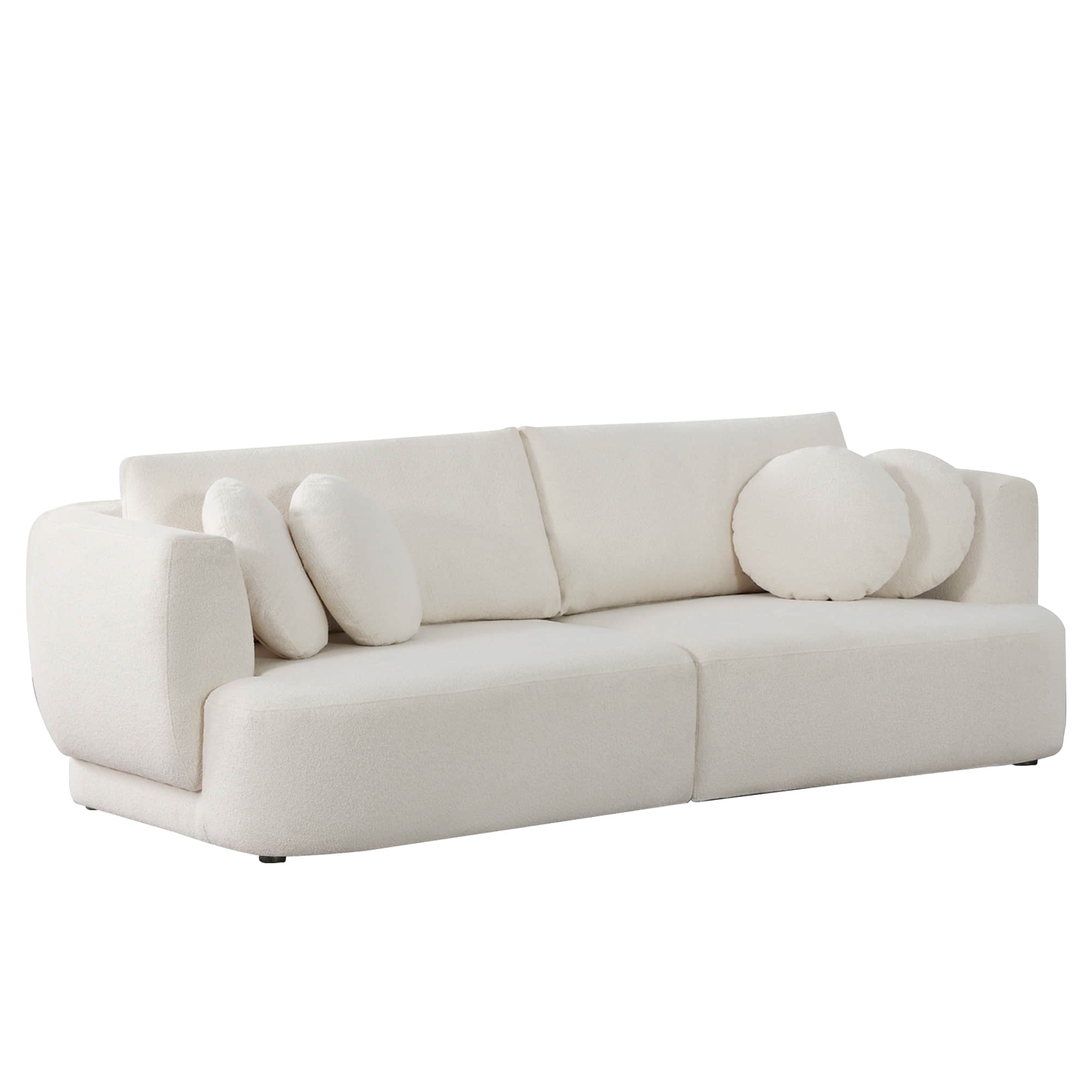 Grace 2-Seat Modular Curved Sofa – Generously Sized Design