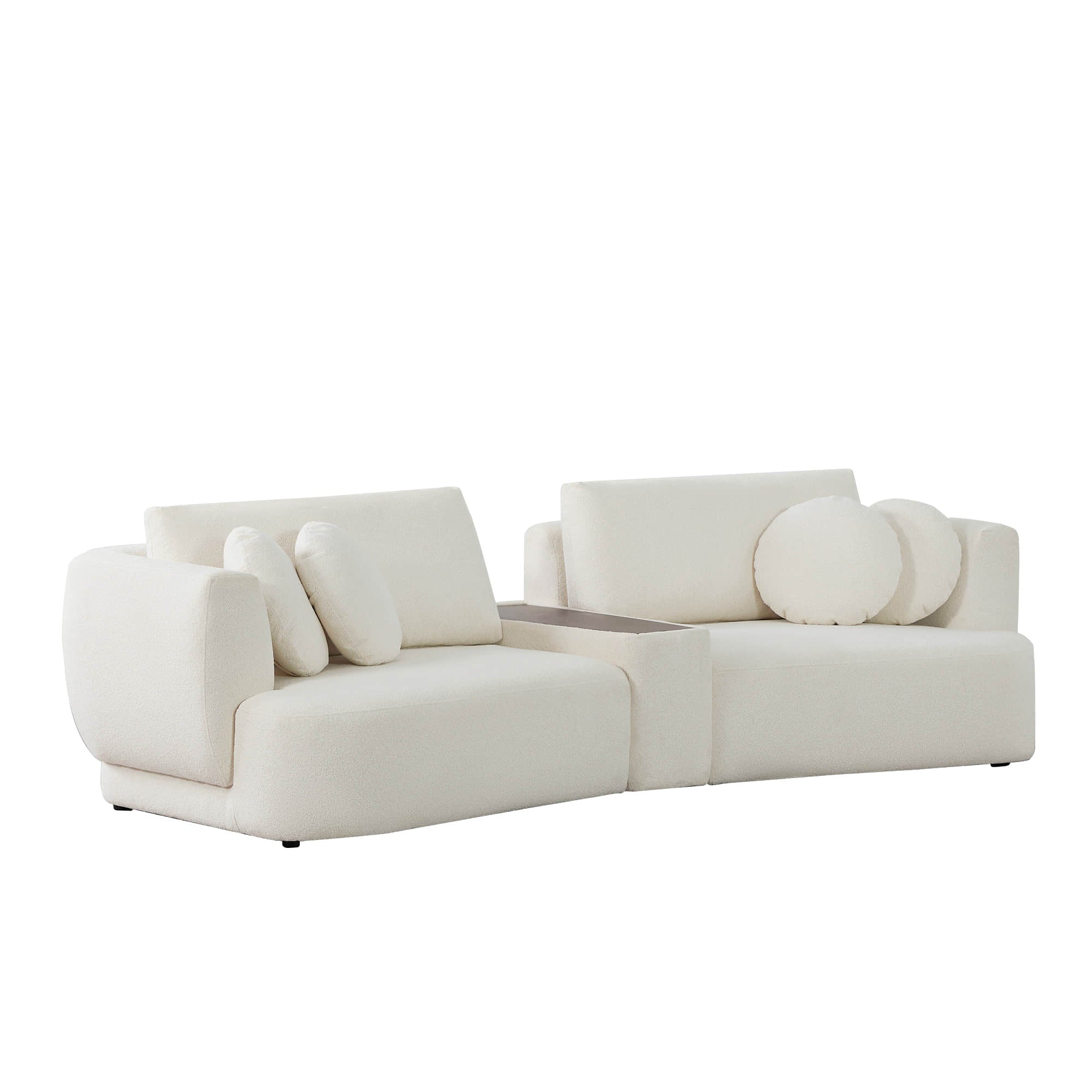 Grace 2-Seat Modular Curved Sofa – Generously Sized Design