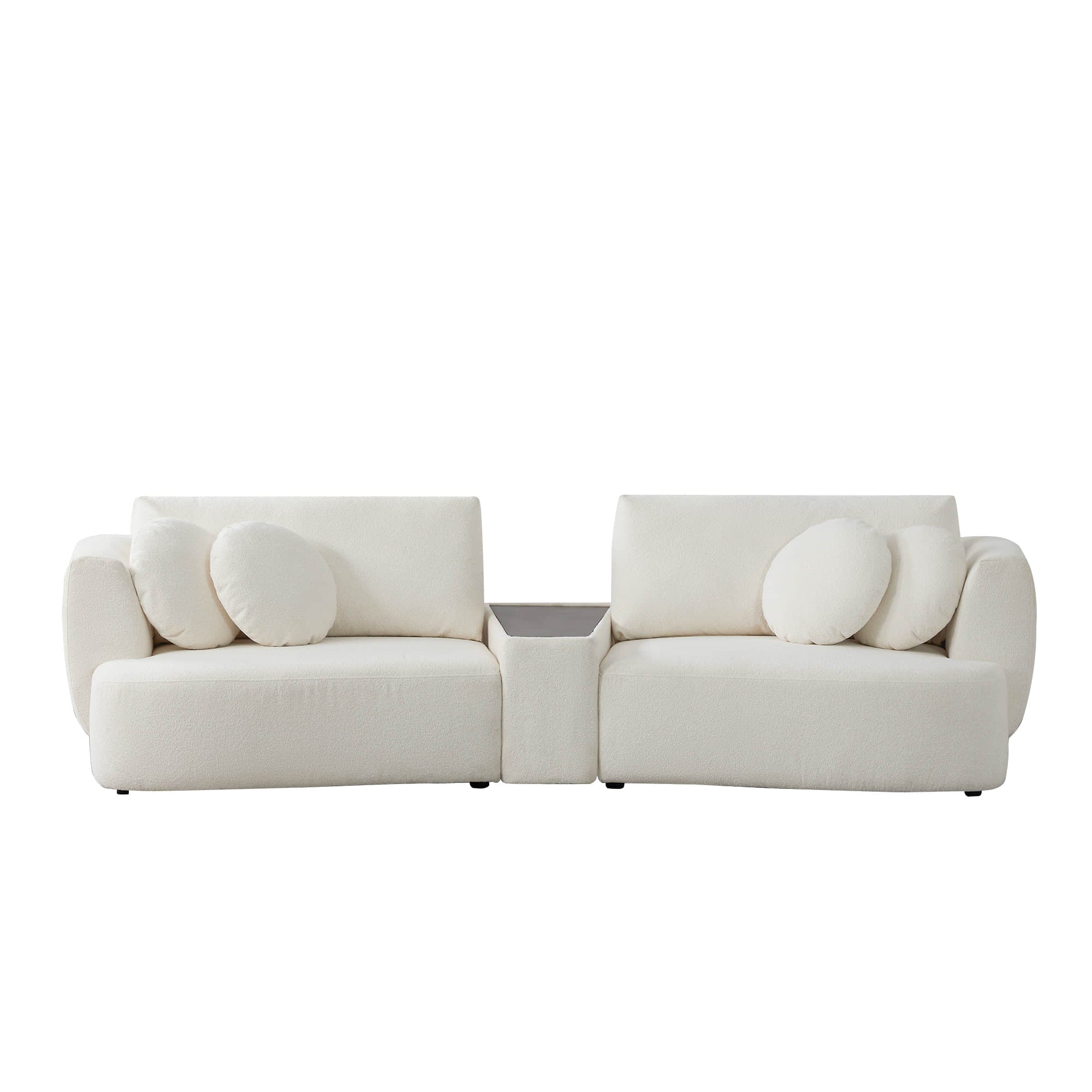 Grace 2-Seat Modular Curved Sofa – Generously Sized Design