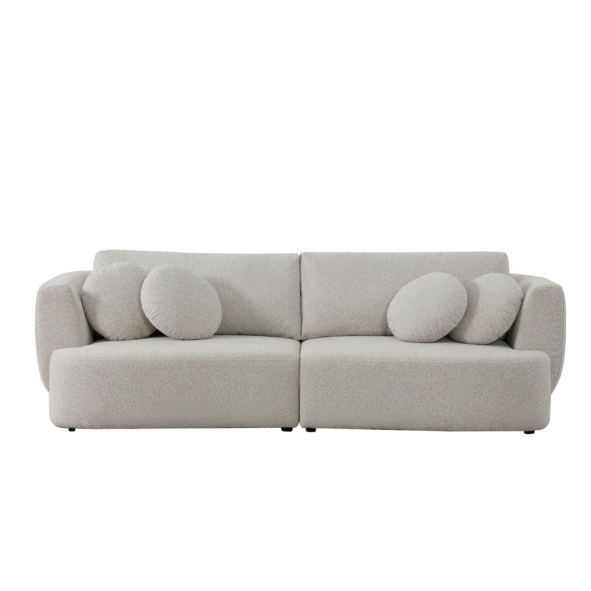 Grace 2-Seat Modular Curved Sofa – Generously Sized Design