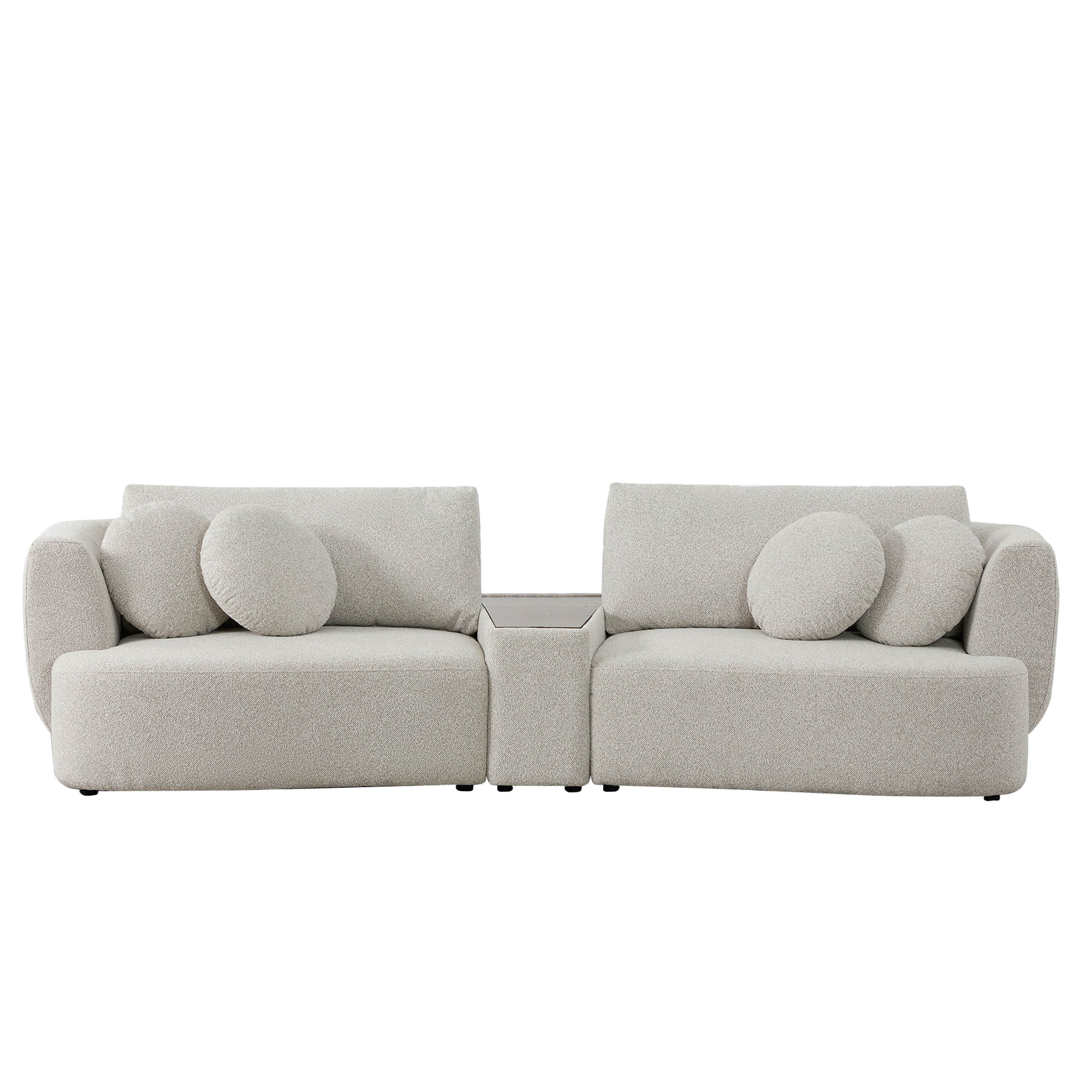 Grace 2-Seat Modular Curved Sofa – Generously Sized Design