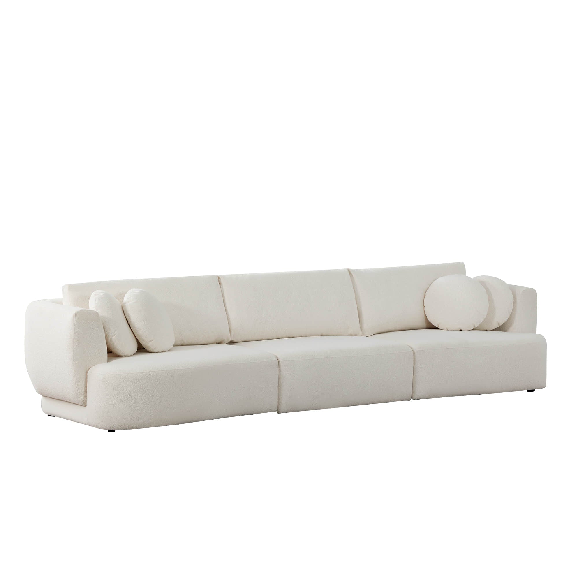 Grace 3-Seat Modular Curved Sofa – Generously Sized Design