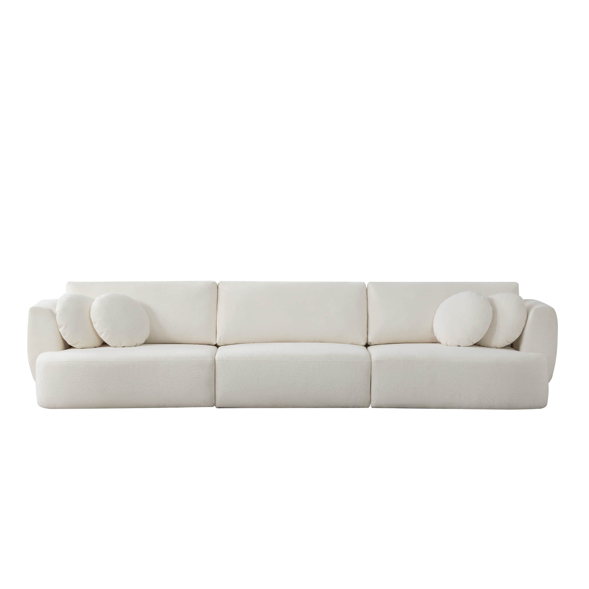 Grace 3-Seat Modular Curved Sofa – Generously Sized Design