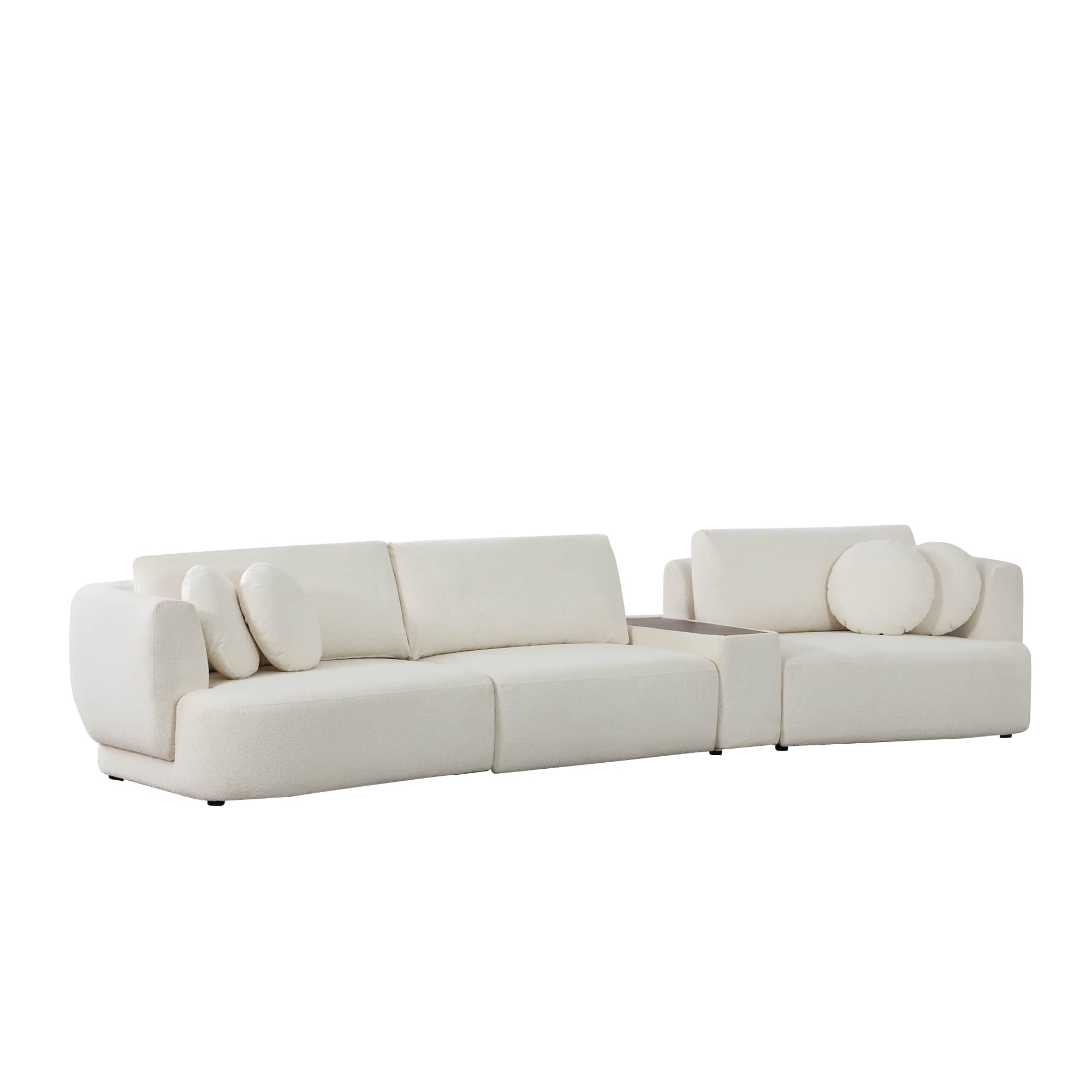 Grace 3-Seat Modular Curved Sofa – Generously Sized Design