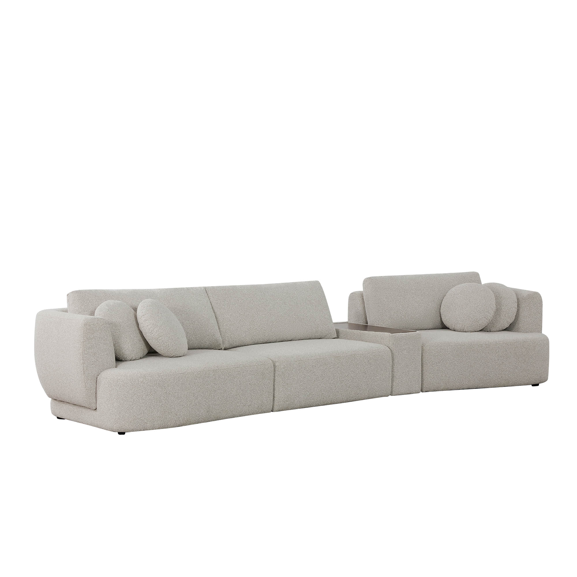 Grace 3-Seat Modular Curved Sofa – Generously Sized Design