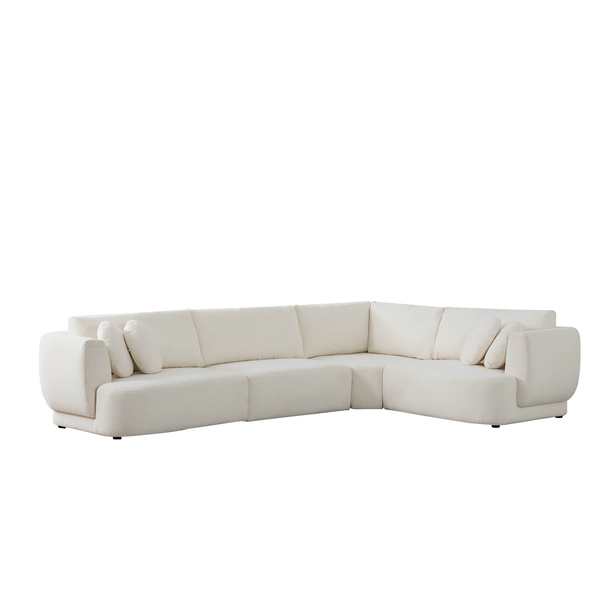 Grace 4-Seat Modular Curved Sofa – Generously Sized Design