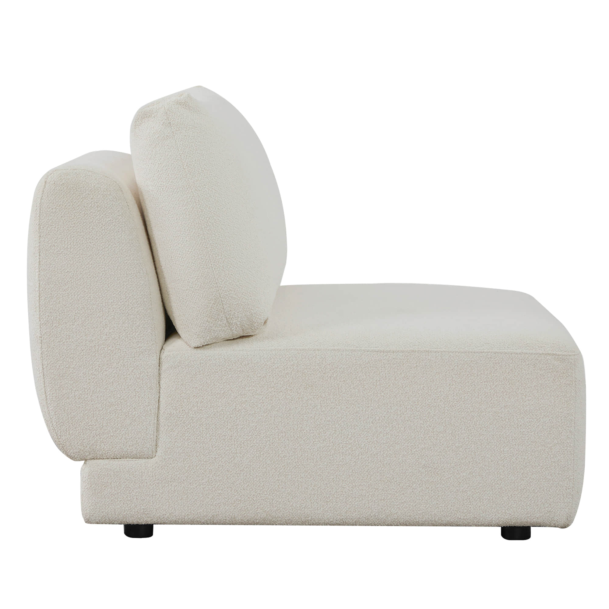 Grace Modular Armless Sofa Chair – Generously Sized Design