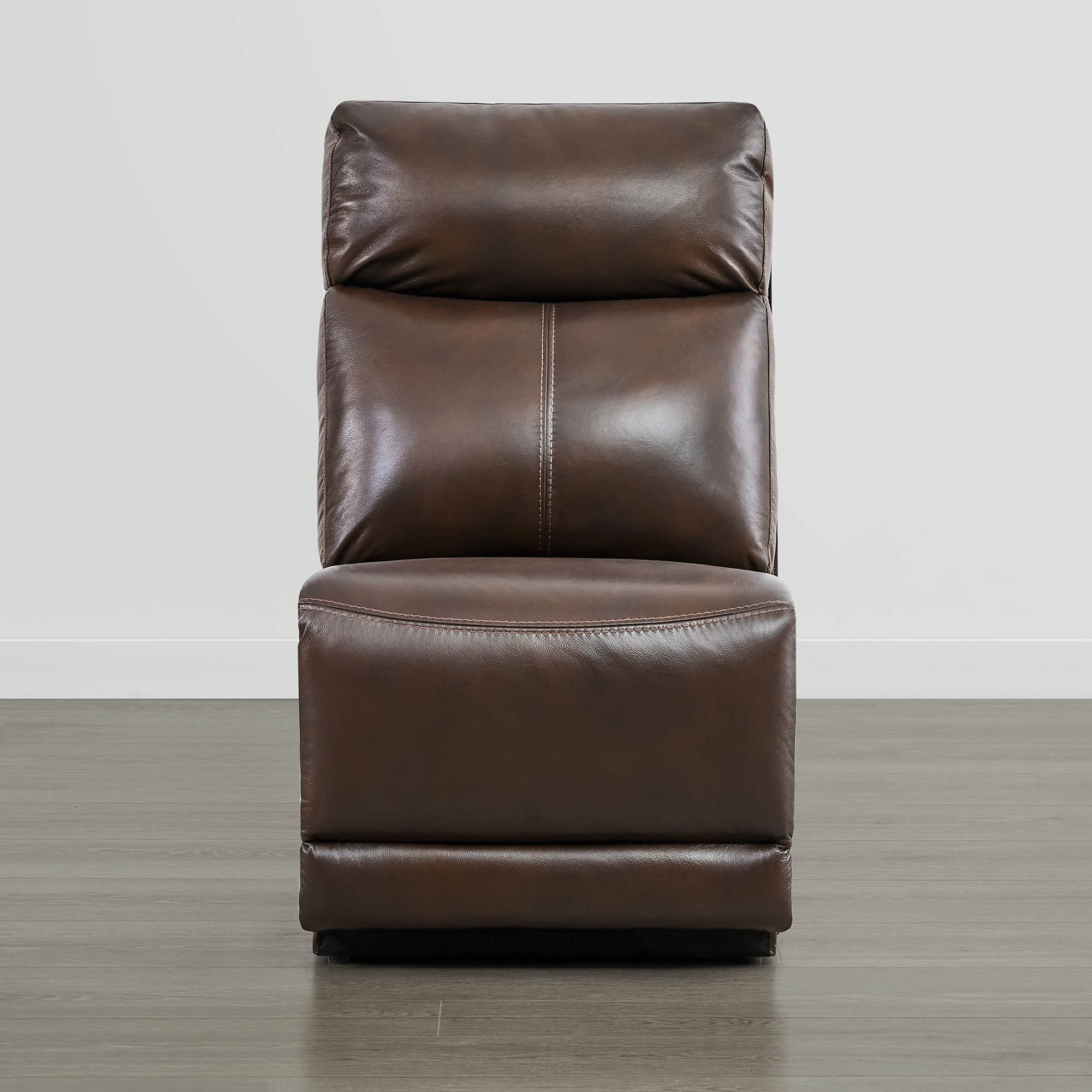 Isaac Genuine Leather Wall Hugger Power Reclining Sofa with Power Headrest