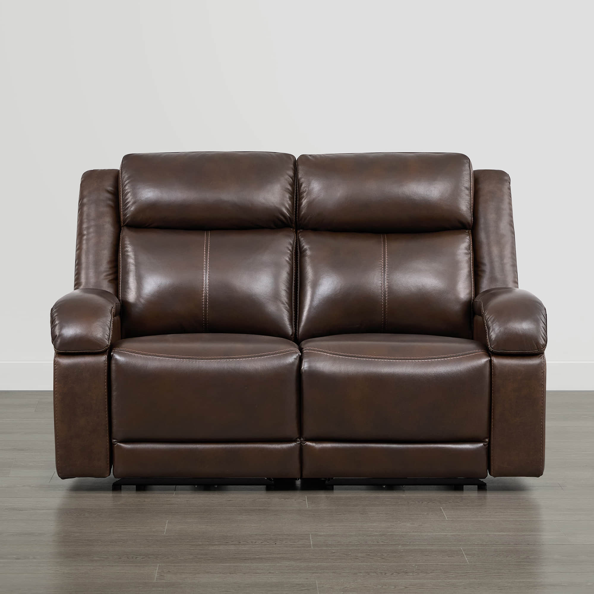 Isaac Genuine Leather Wall Hugger Power Reclining Sofa with Power Headrest