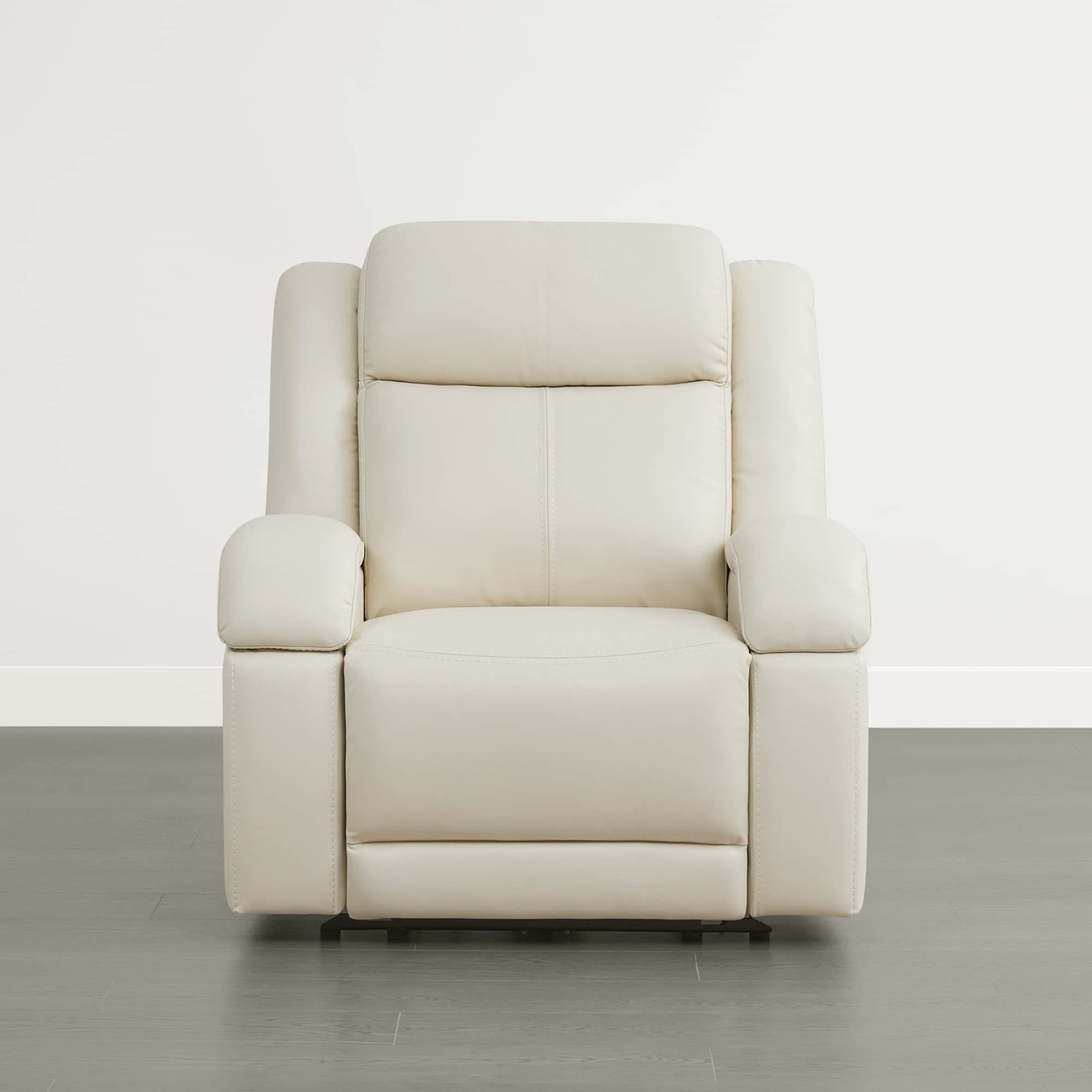 Isaac Genuine Leather Wall Hugger Power Recliner with Power Headrest