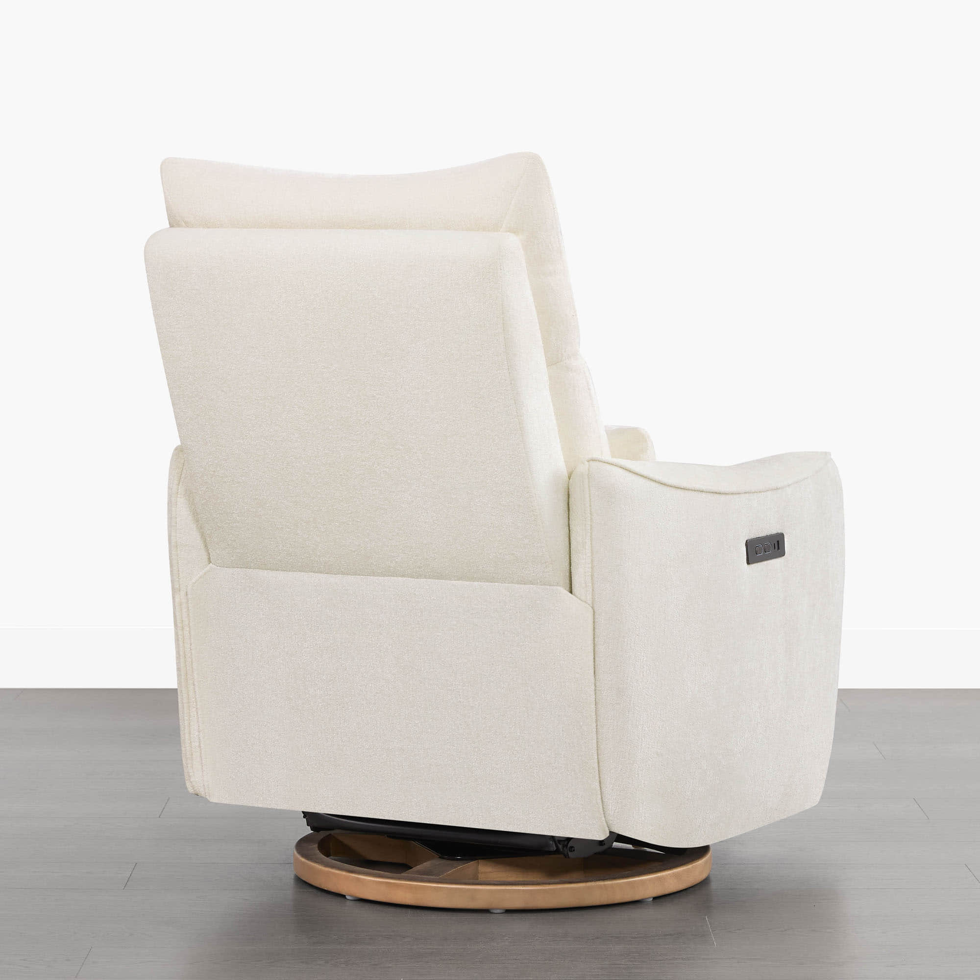 Janice Power Swivel Nursery Glider Recliner with Power Headrest